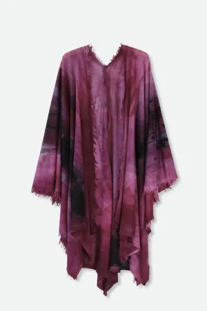 ROSELLA HANDPAINTED CASHMERE CARDIGAN IN MARONE walking gear ROSELLA HANDPAINTED CASHMERE CARDIGAN IN MARONE personal gift