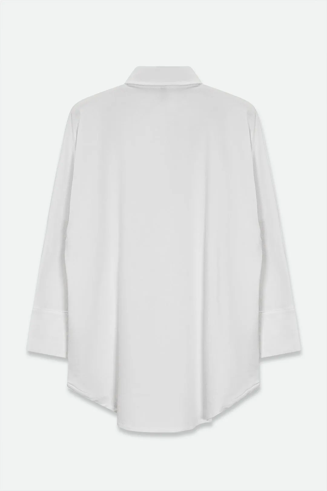 SAHANA DOLMAN SHIRT IN PIMA COTTON STRETCH move freely