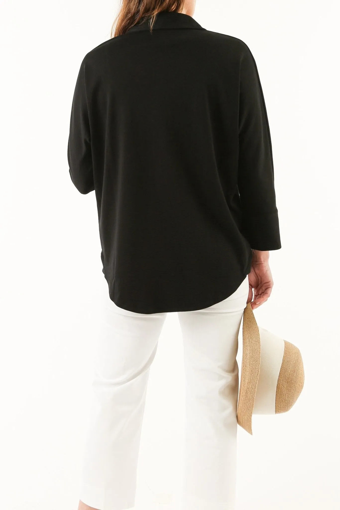 SAHANA DOLMAN SHIRT IN PIMA COTTON STRETCH soft again