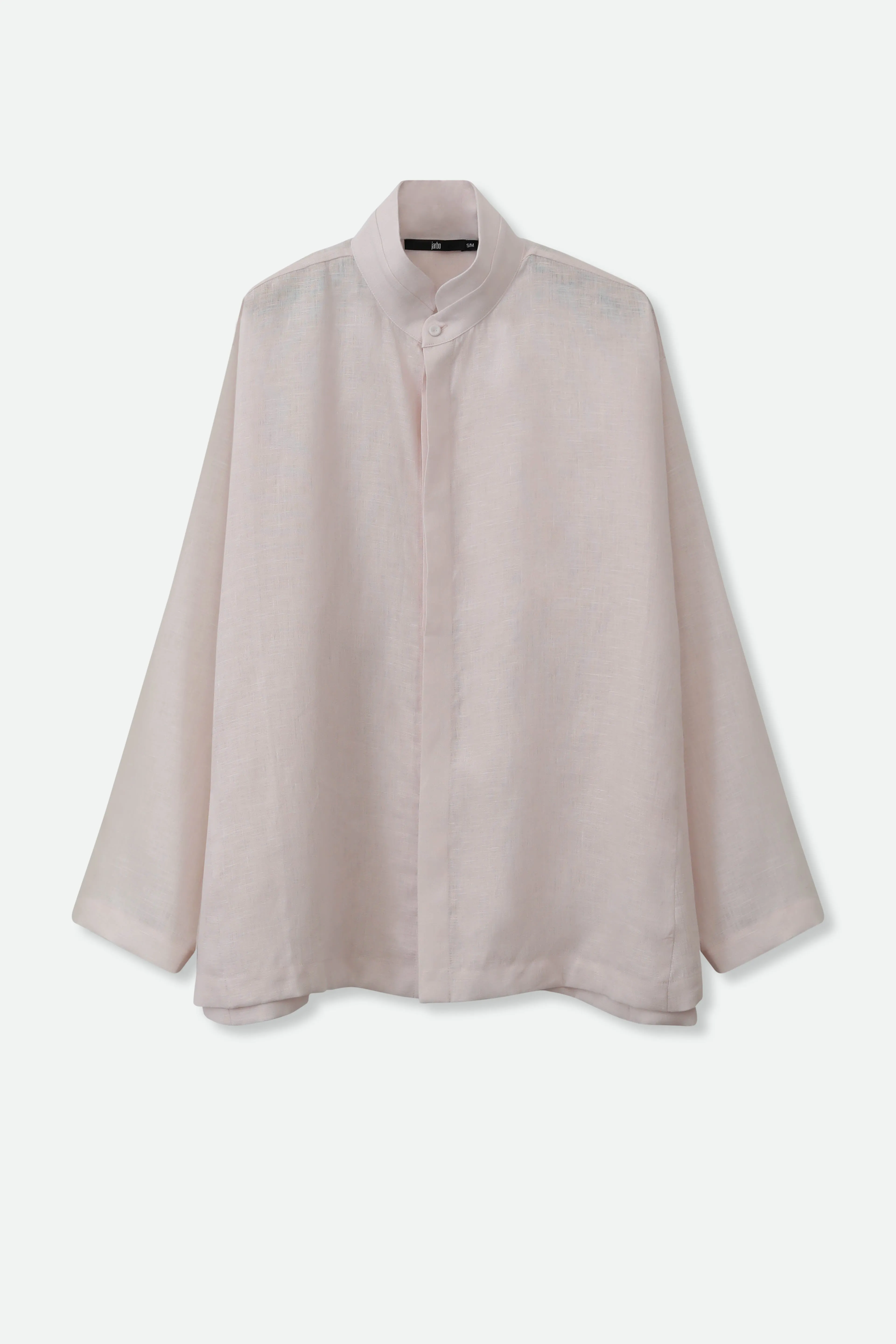SAIGE OVERSIZE SHIRT IN ITALIAN LINEN textured life