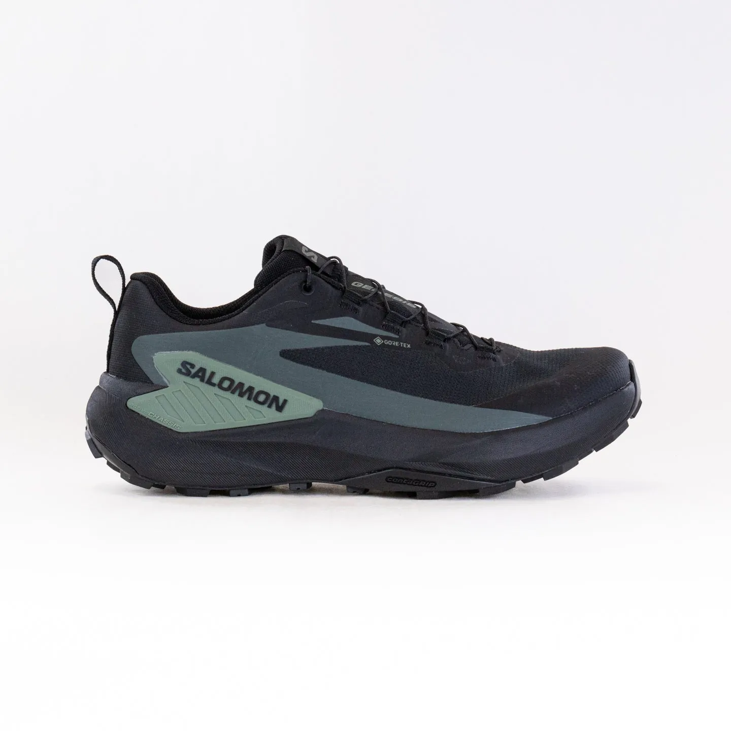 SALOMON GENESIS GTX (Men's) - Black/Green/Urban outdoor grip