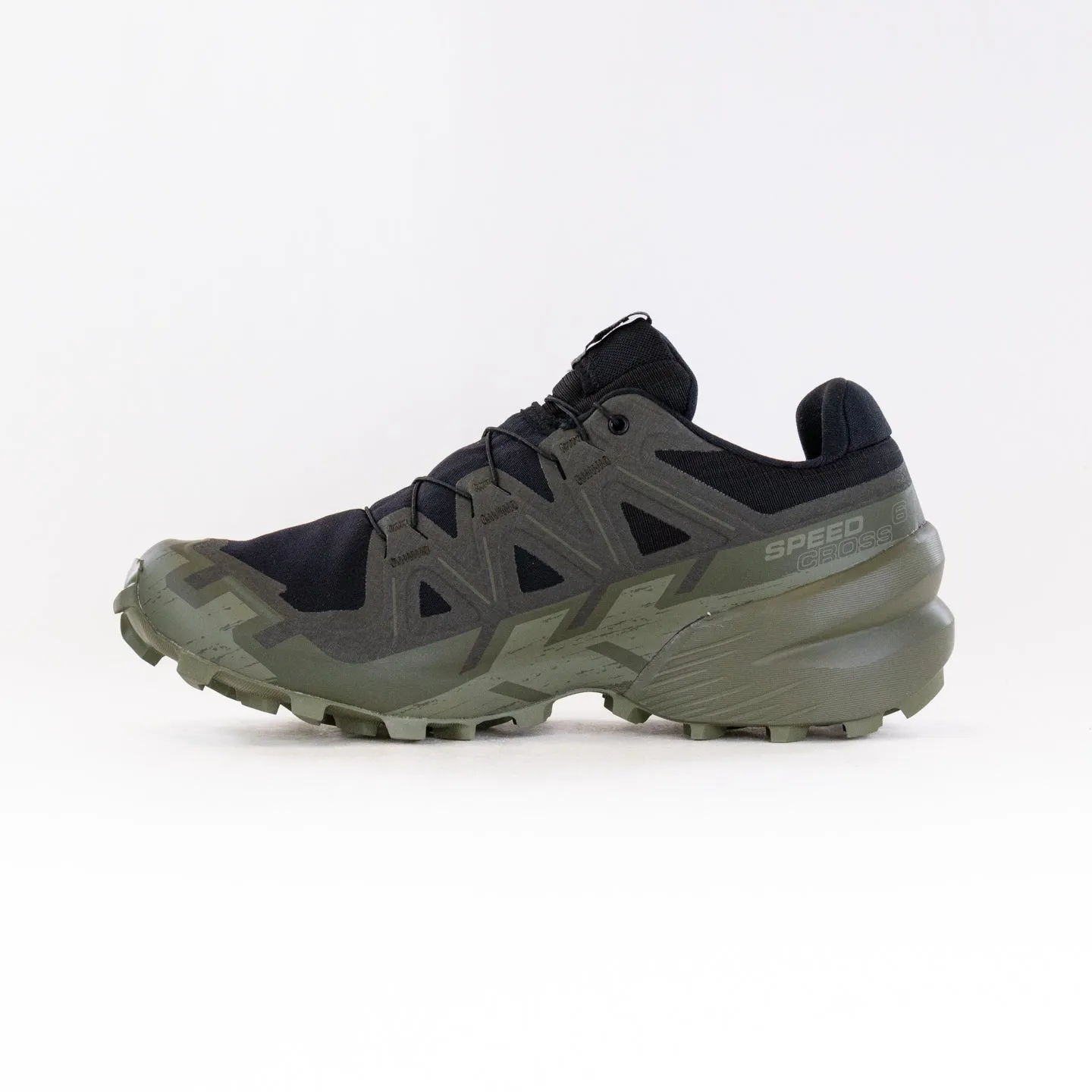 SALOMON SPEEDCROSS 6 GTX (Men's) - Black/Peat/Green long trails