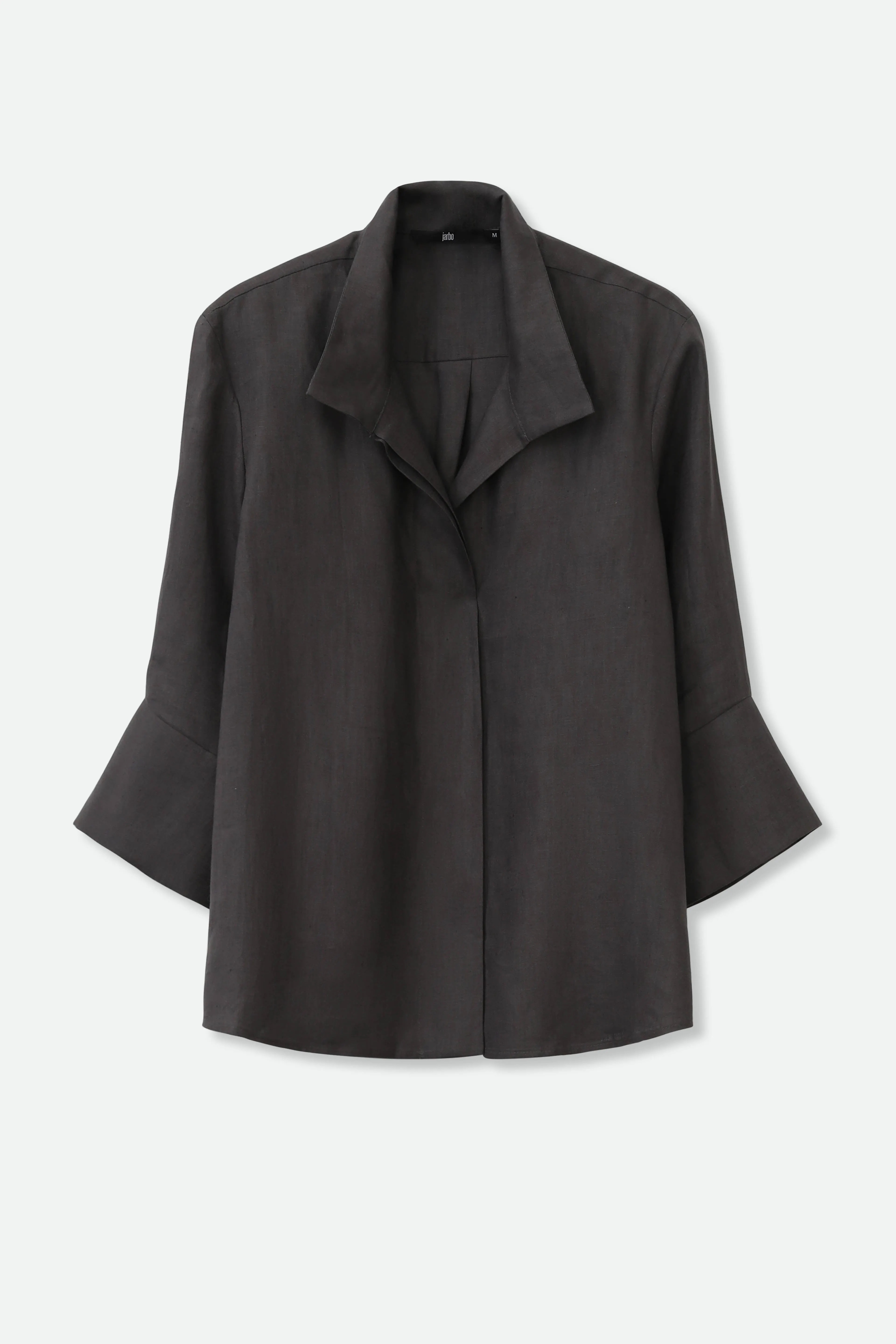 SANDRINE WIDE-CUFF SHIRT IN ITALIAN LINEN simple mood