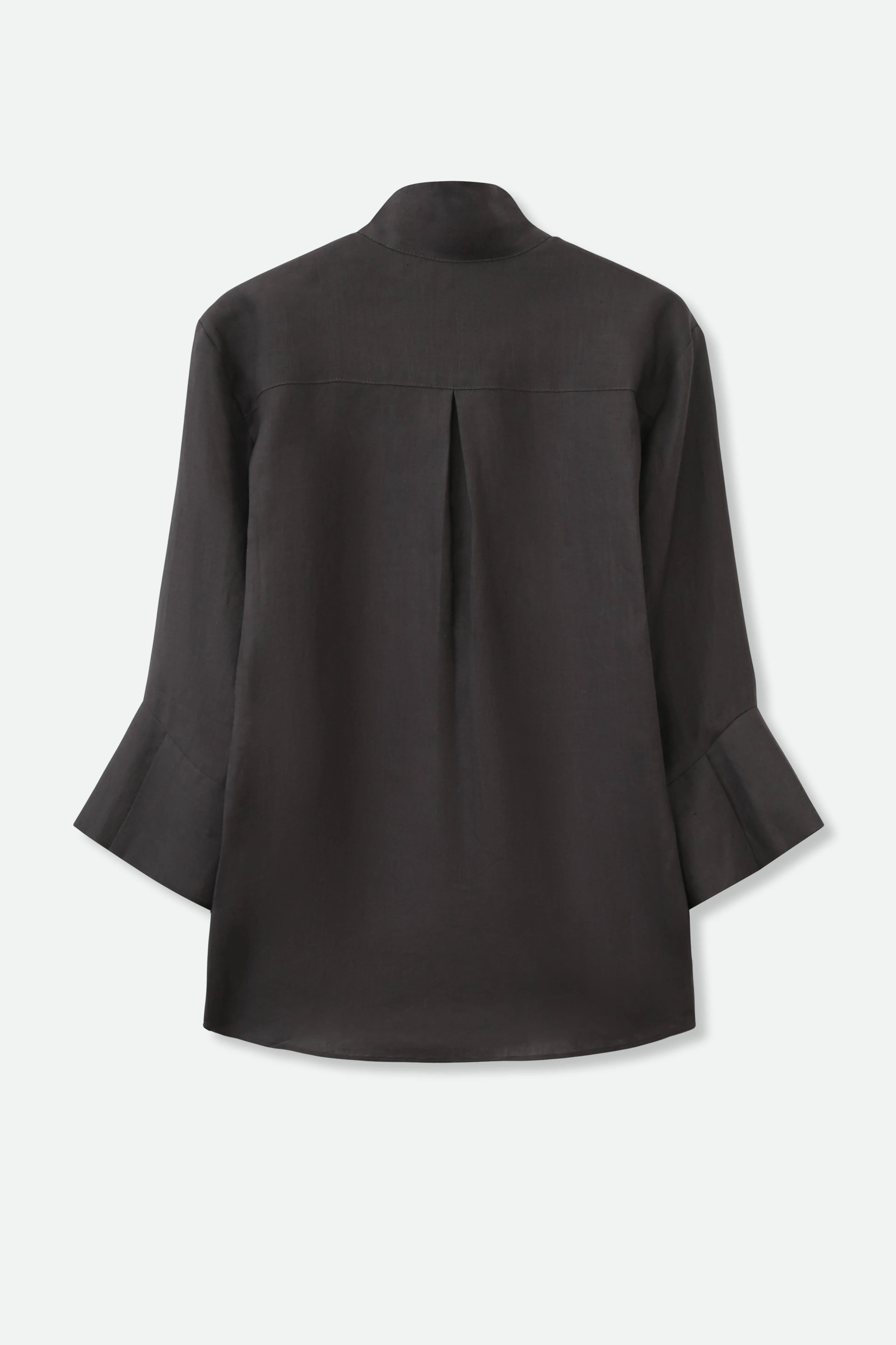 SANDRINE WIDE-CUFF SHIRT IN ITALIAN LINEN skin-friendly feel