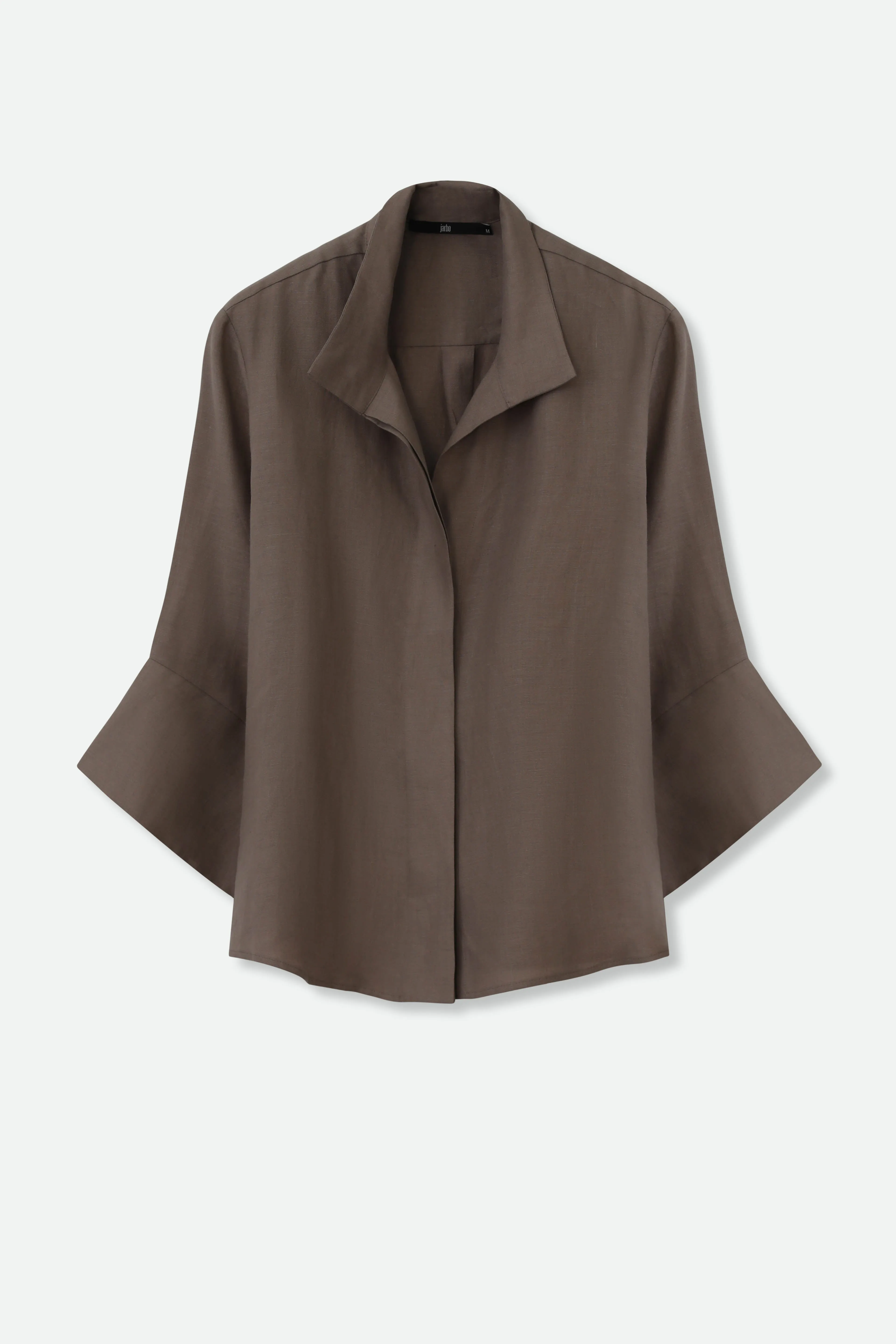 SANDRINE WIDE-CUFF SHIRT IN ITALIAN LINEN urban daily