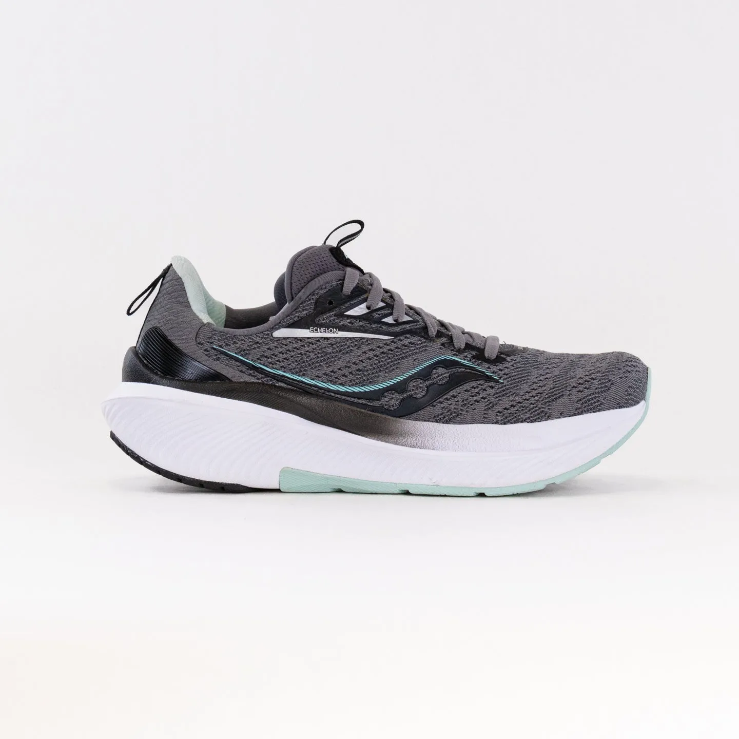 Saucony Echelon 9 Wide (Women's) - Charcoal/Ice daily jog