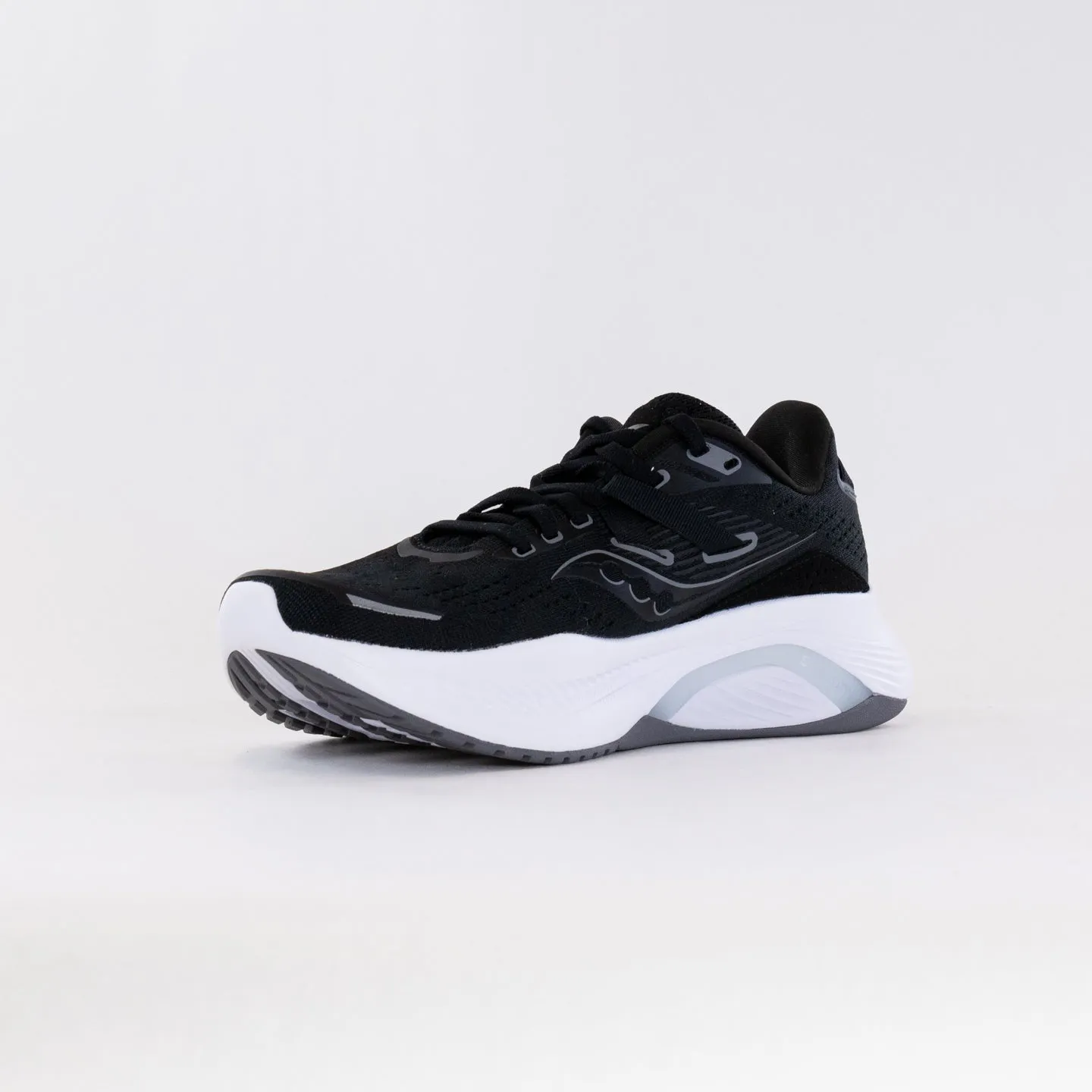 Saucony Guide 16 Wide (Women's) - Black/White street pulse