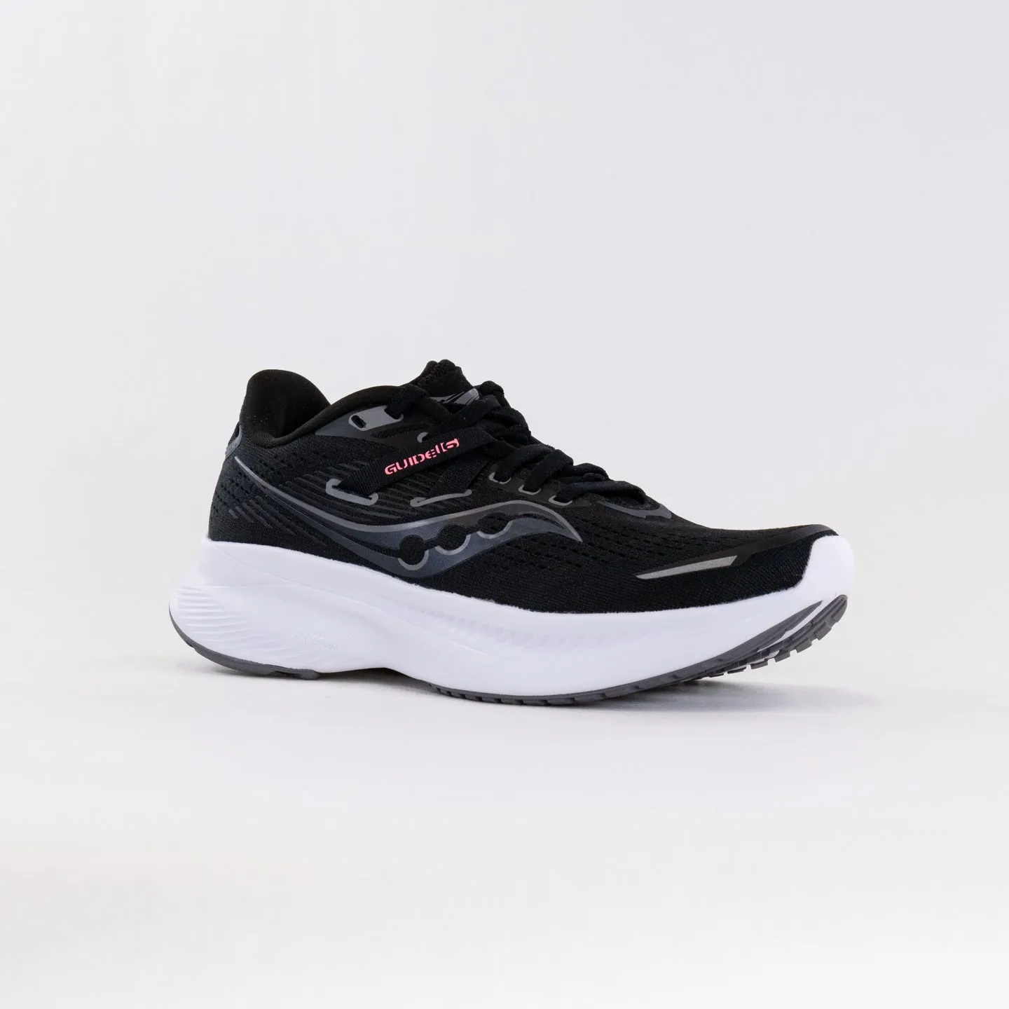 Saucony Guide 16 Wide (Women's) - Black/White sport cloud