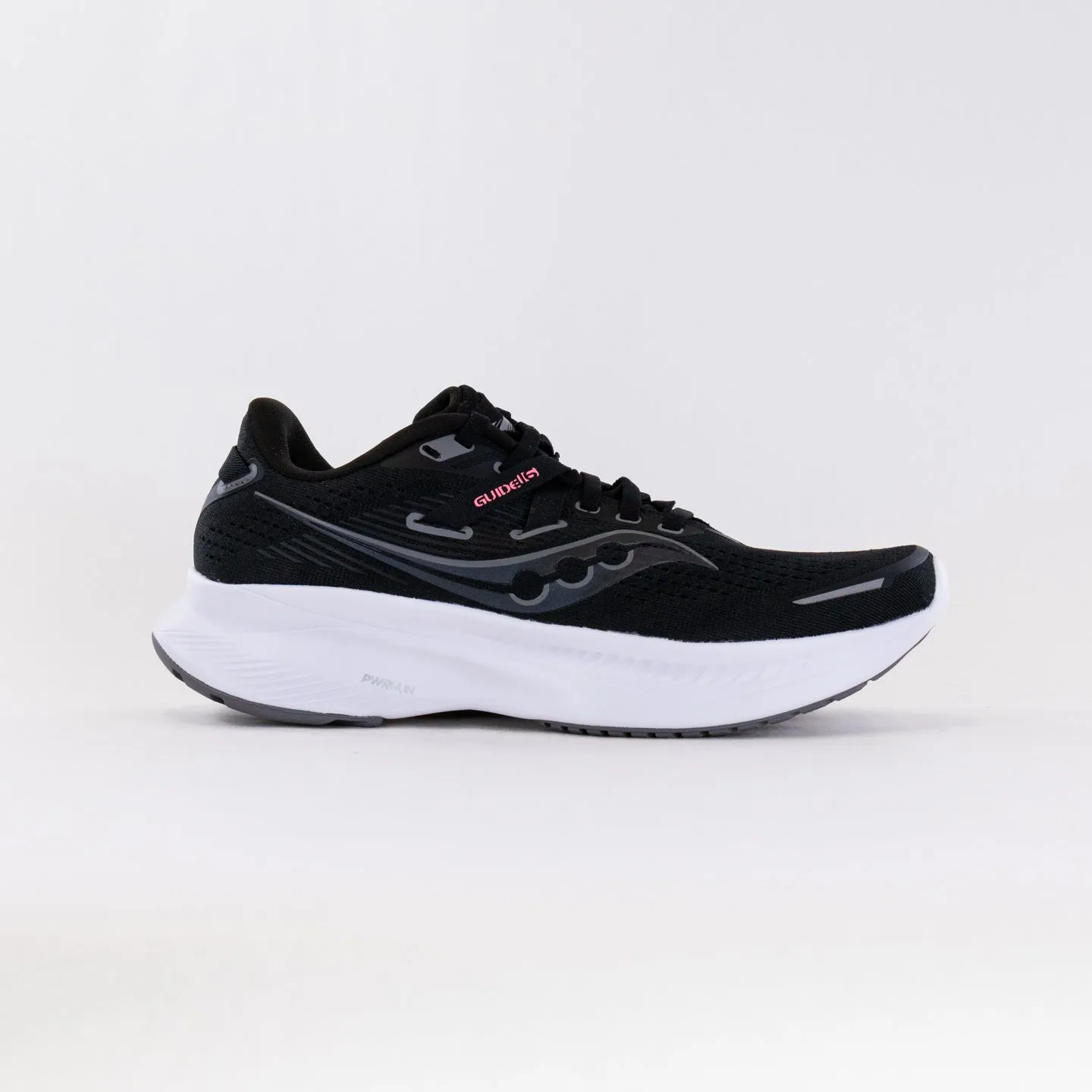 Saucony Guide 16 Wide (Women's) - Black/White energy vibe
