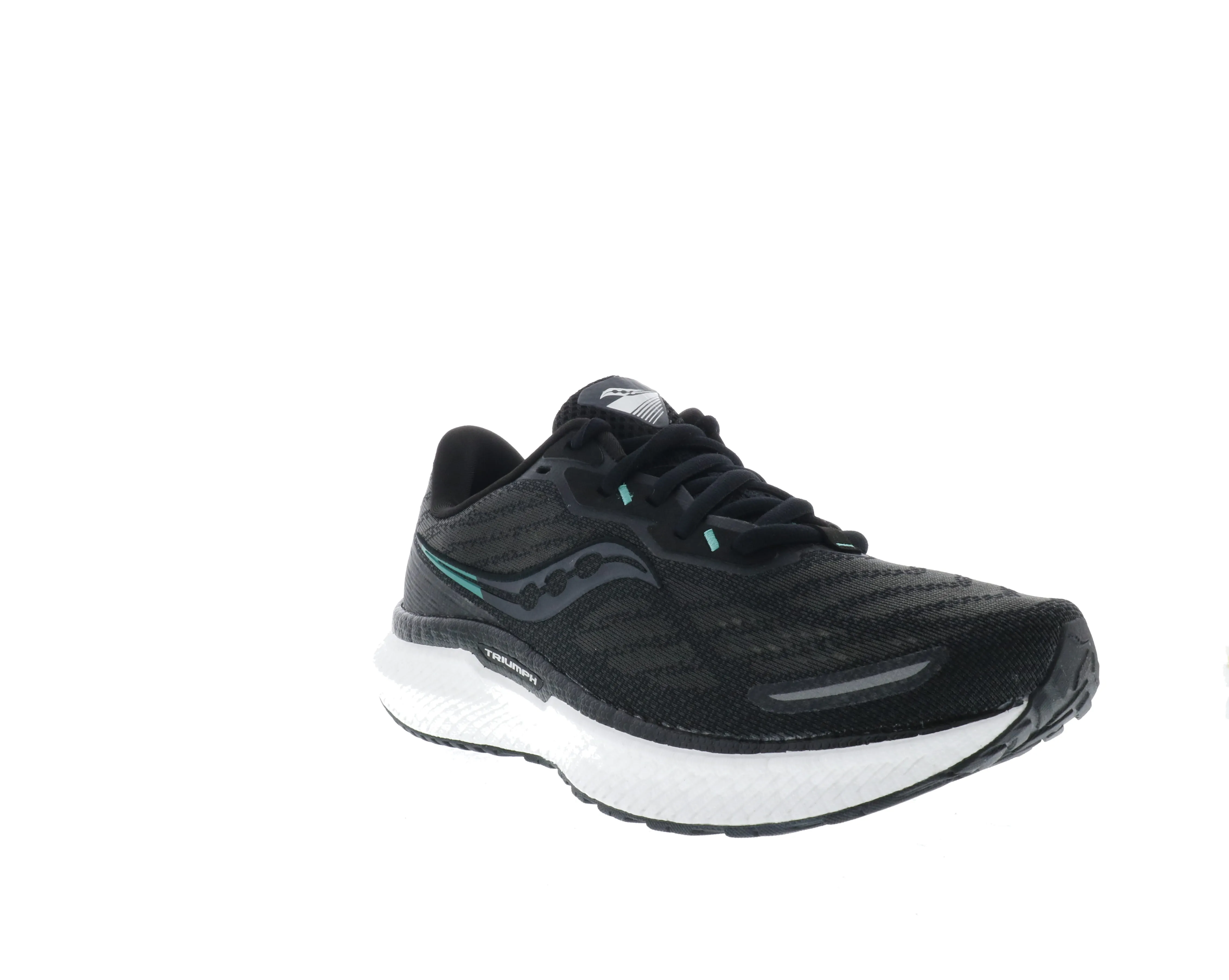 Saucony Triumph 19 (Women's) - Black/White flex vibe