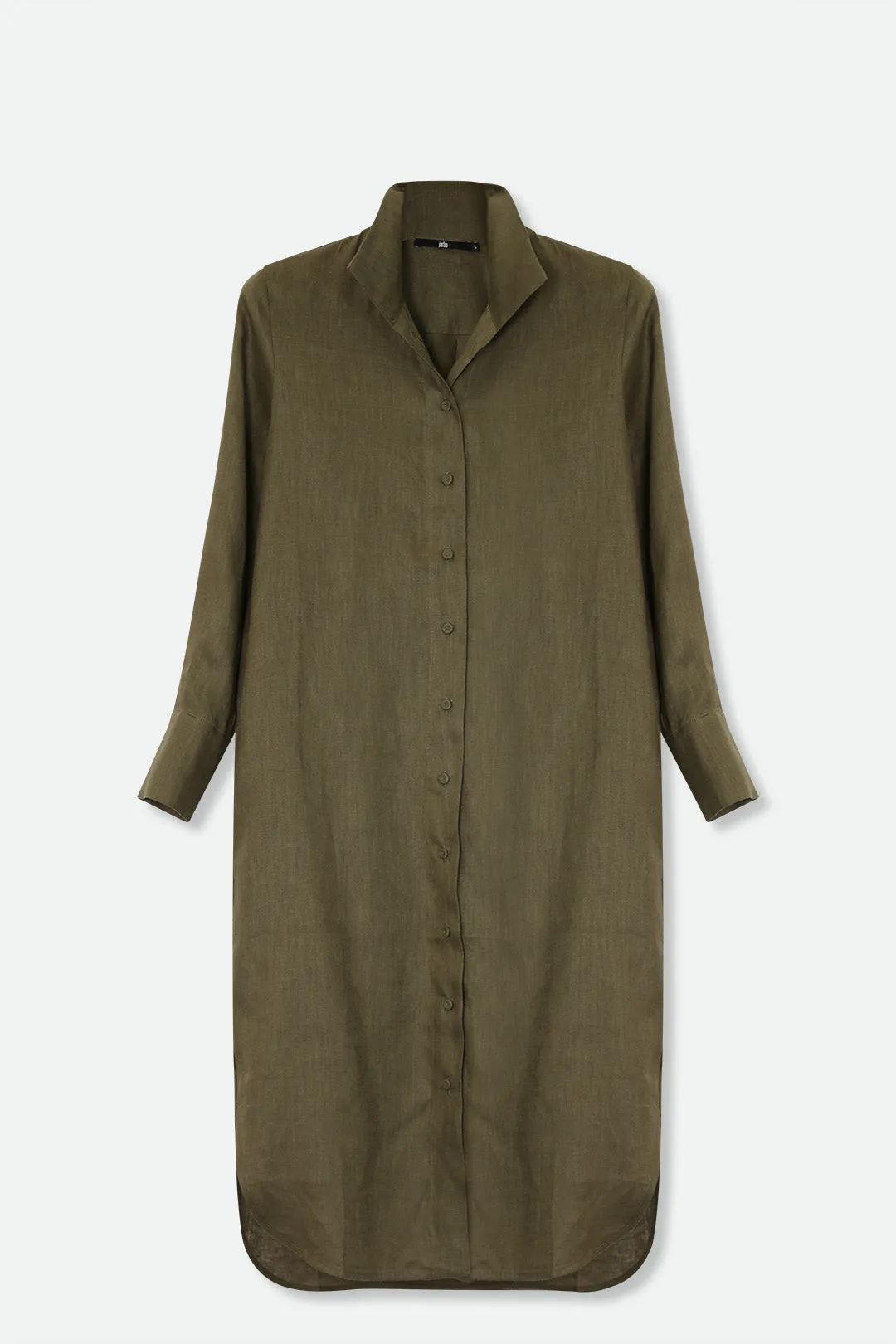 SHIRTDRESS DUSTER IN PREMIUM ITALIAN LINEN home comfort