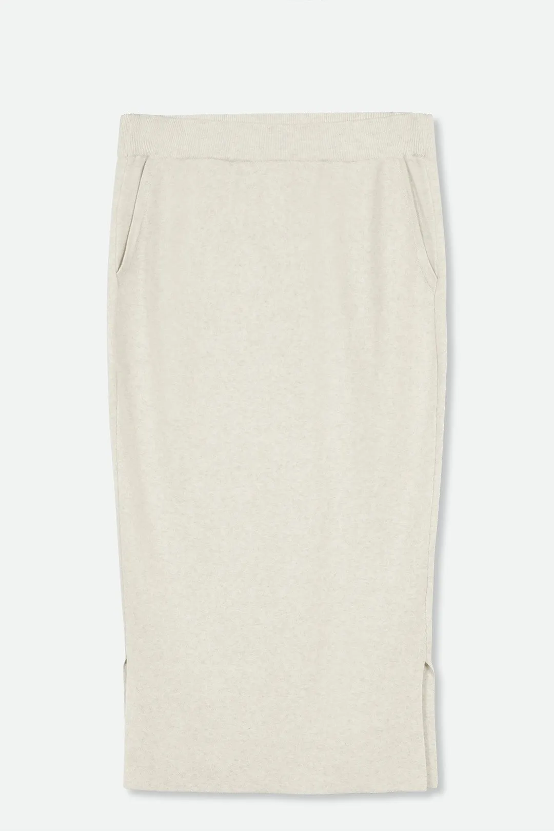 SICILY PENCIL SKIRT IN KNIT PIMA COTTON STRETCH clean line