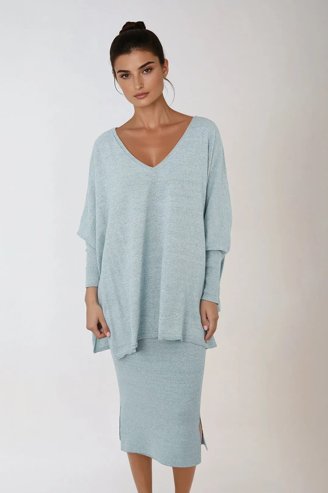 SICILY PENCIL SKIRT IN KNIT PIMA COTTON STRETCH modern look