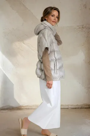 SOLEIL JACKET IN ULTRALIGHT GOOSE DOWN coffee stroll