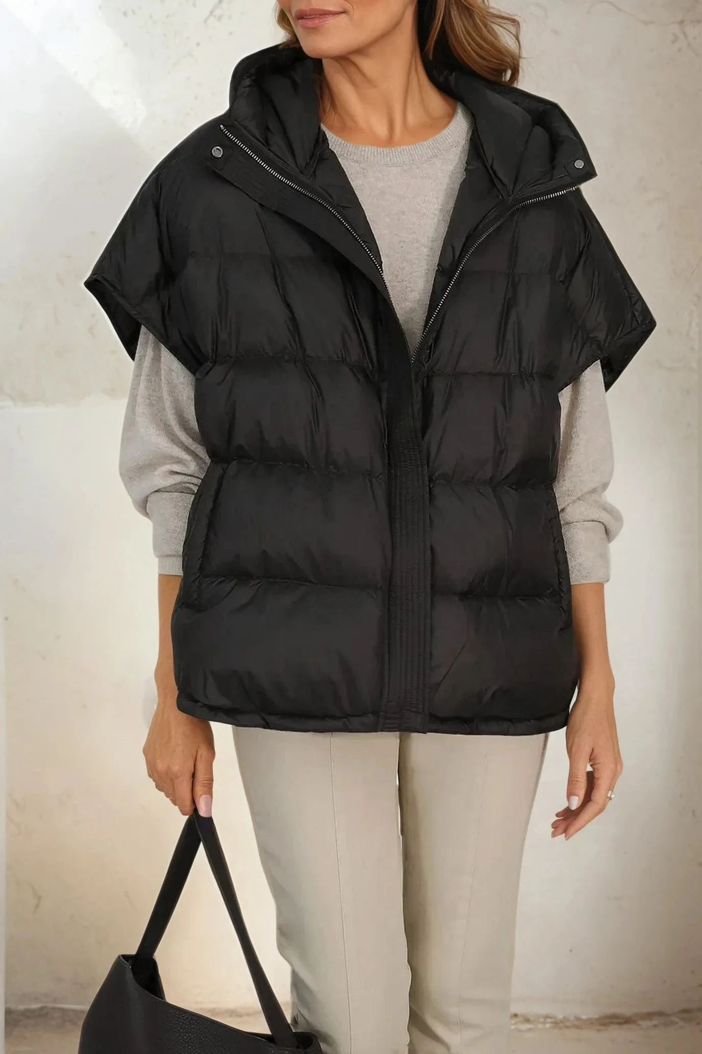SOLEIL JACKET IN ULTRALIGHT GOOSE DOWN cool walk