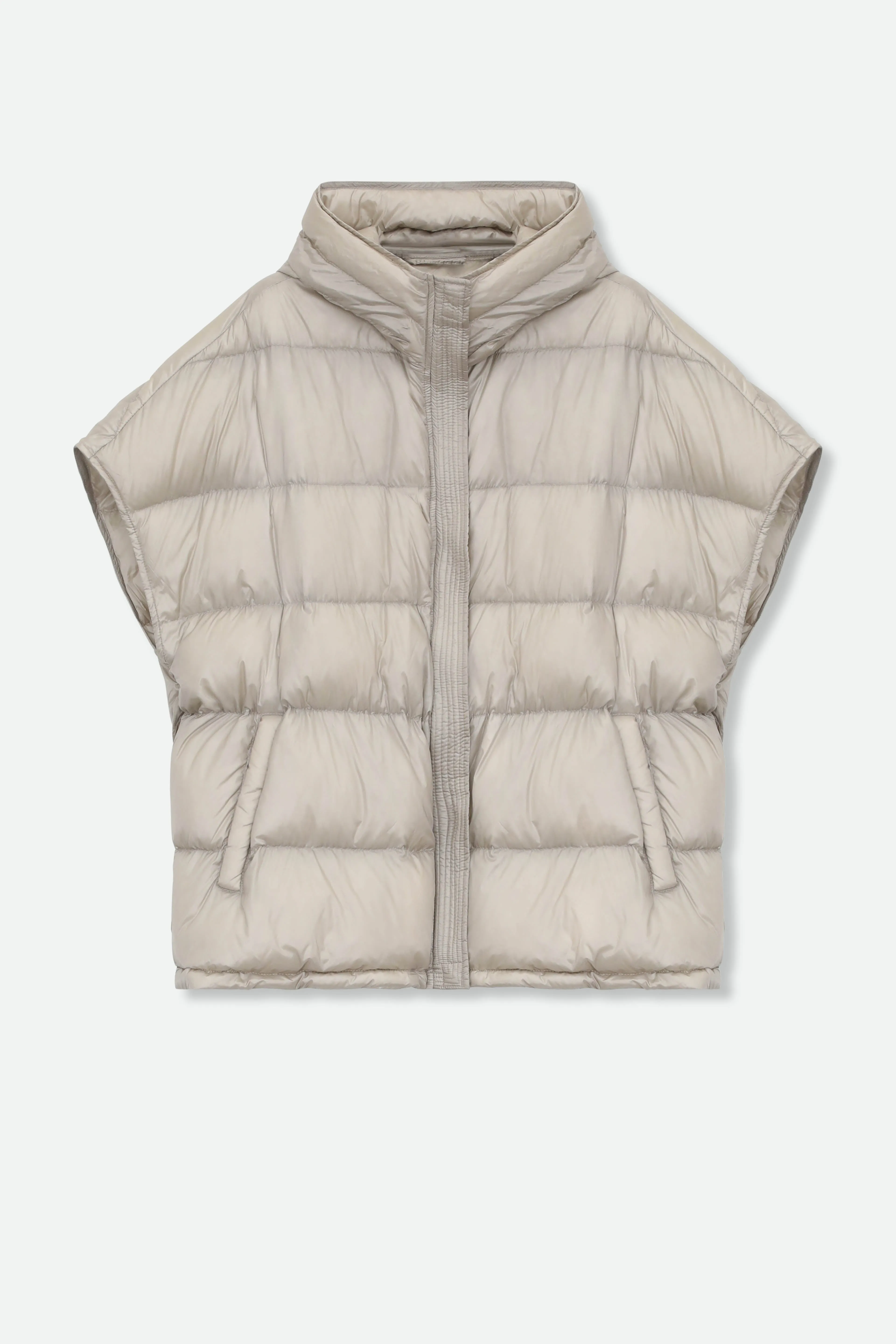 SOLEIL JACKET IN ULTRALIGHT GOOSE DOWN fog runner