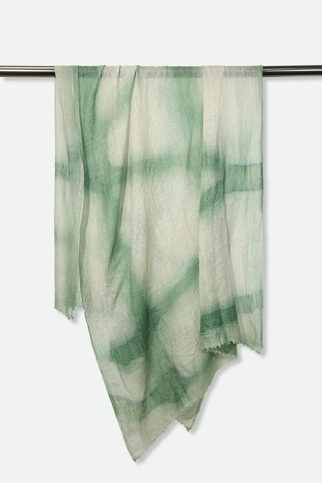 SPEARMINT SCARF IN HAND DYED CASHMERE inner peace