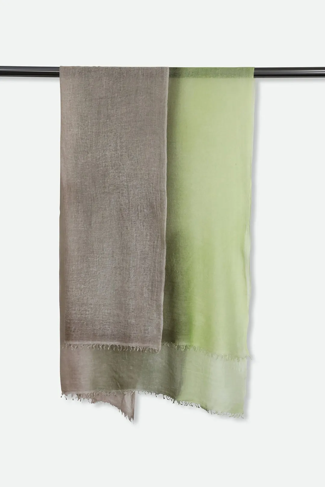 SPRING COCOA SCARF IN HAND DYED CASHMERE feminine tone