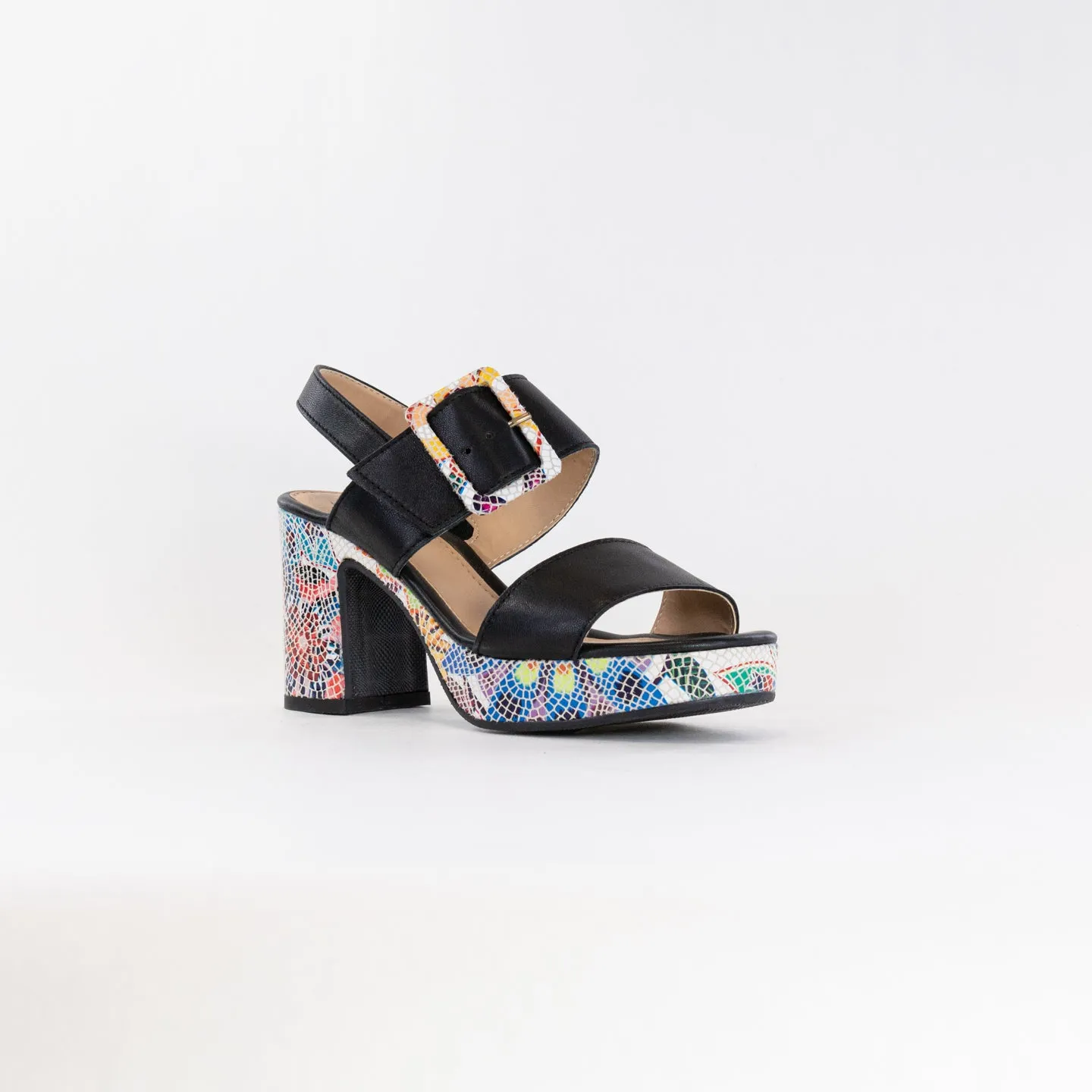 Spring Step Azucar (Women's) - Black Multi Chill Moves