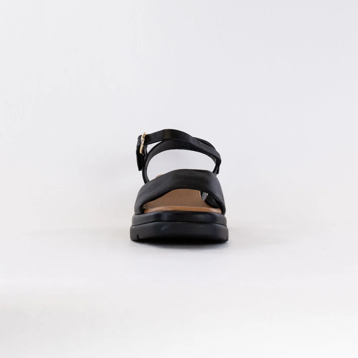 Spring Step Huntington (Women's) - Black Leather Freedom Step