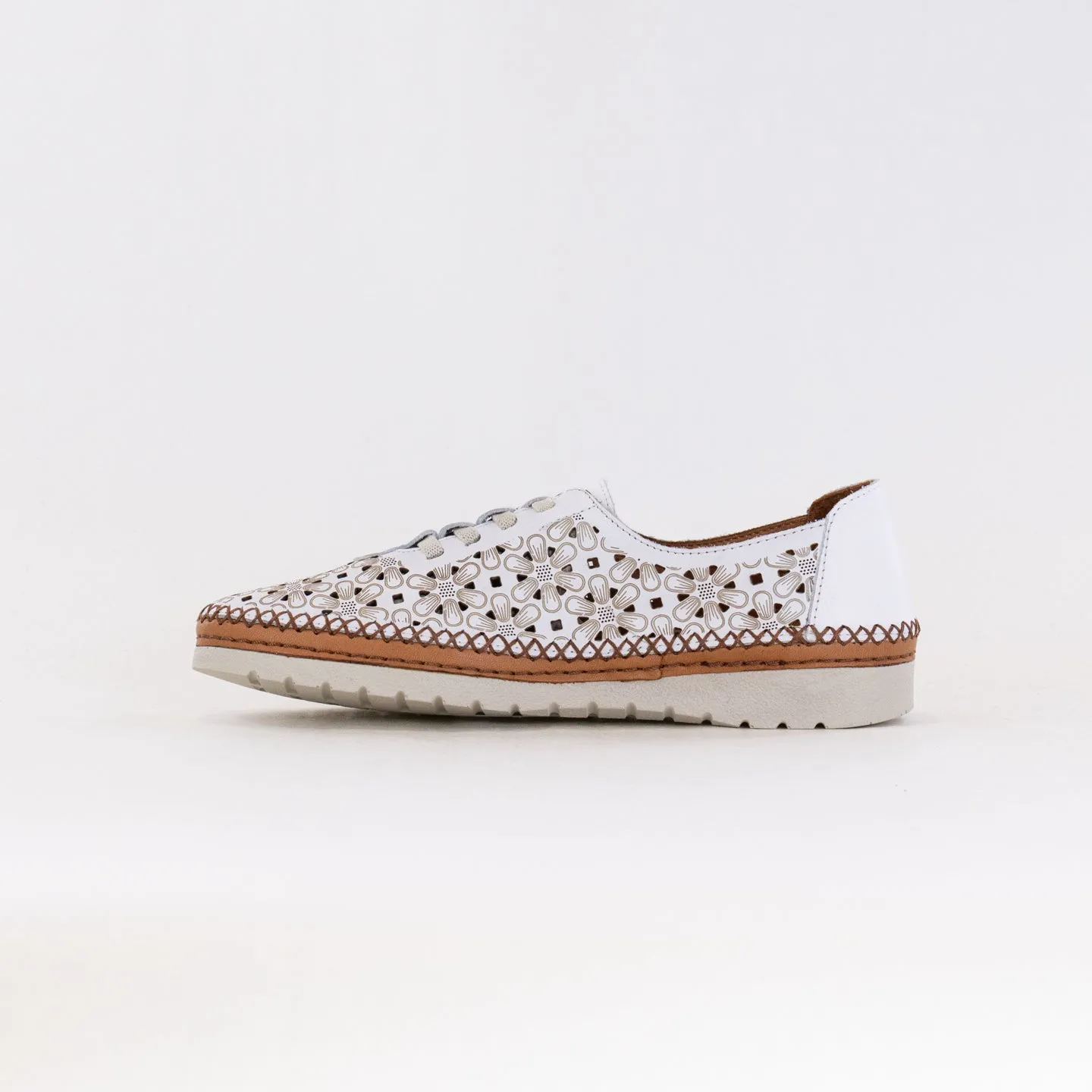 Spring Step Indi (Women's) - White Leather day hike