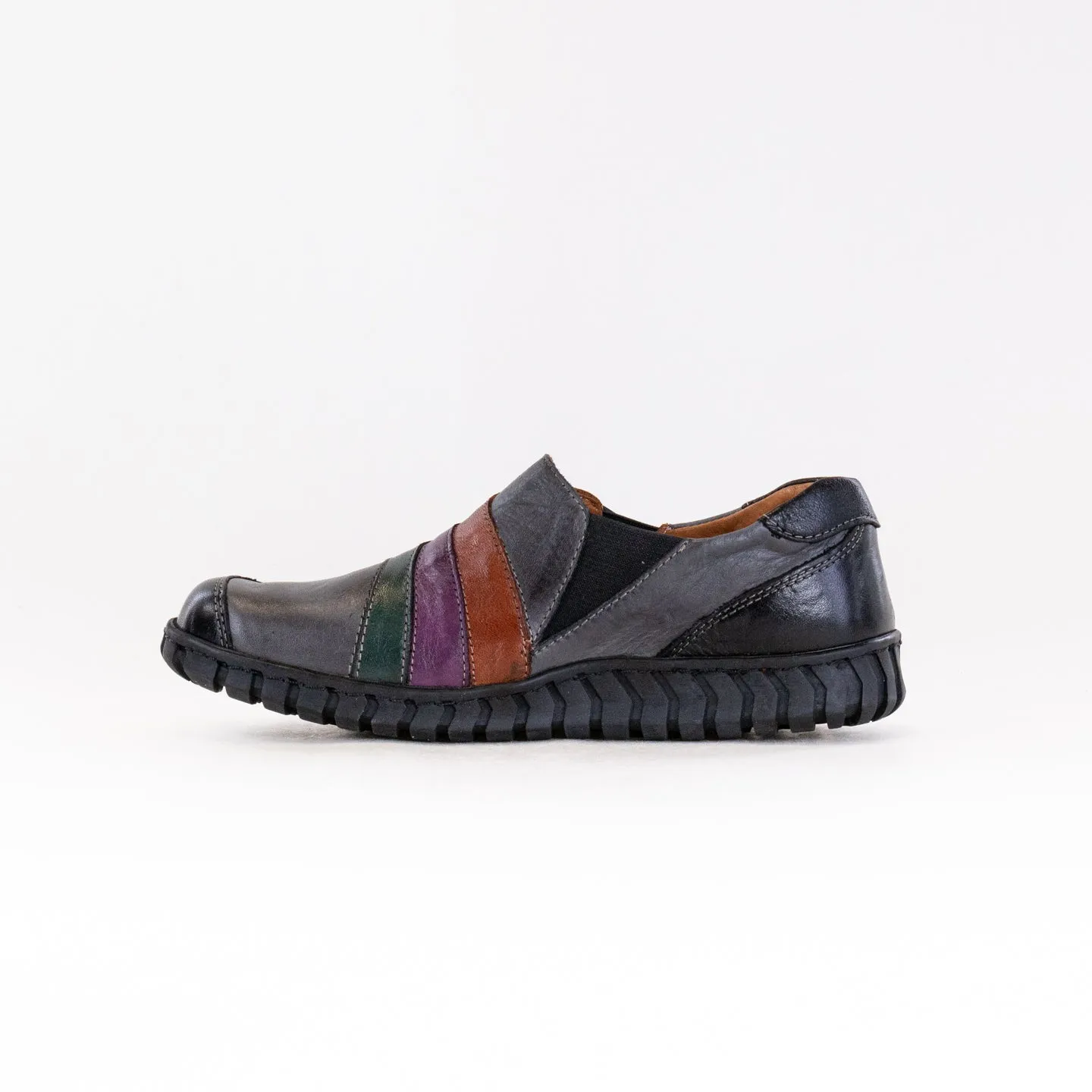 Spring Step Neeta (Women's) - Dark Grey Multi Leather cost-per-wear