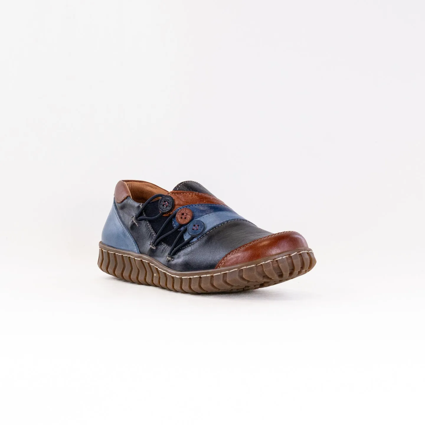 Spring Step Neeta (Women's) - Navy Multi Leather grey modern
