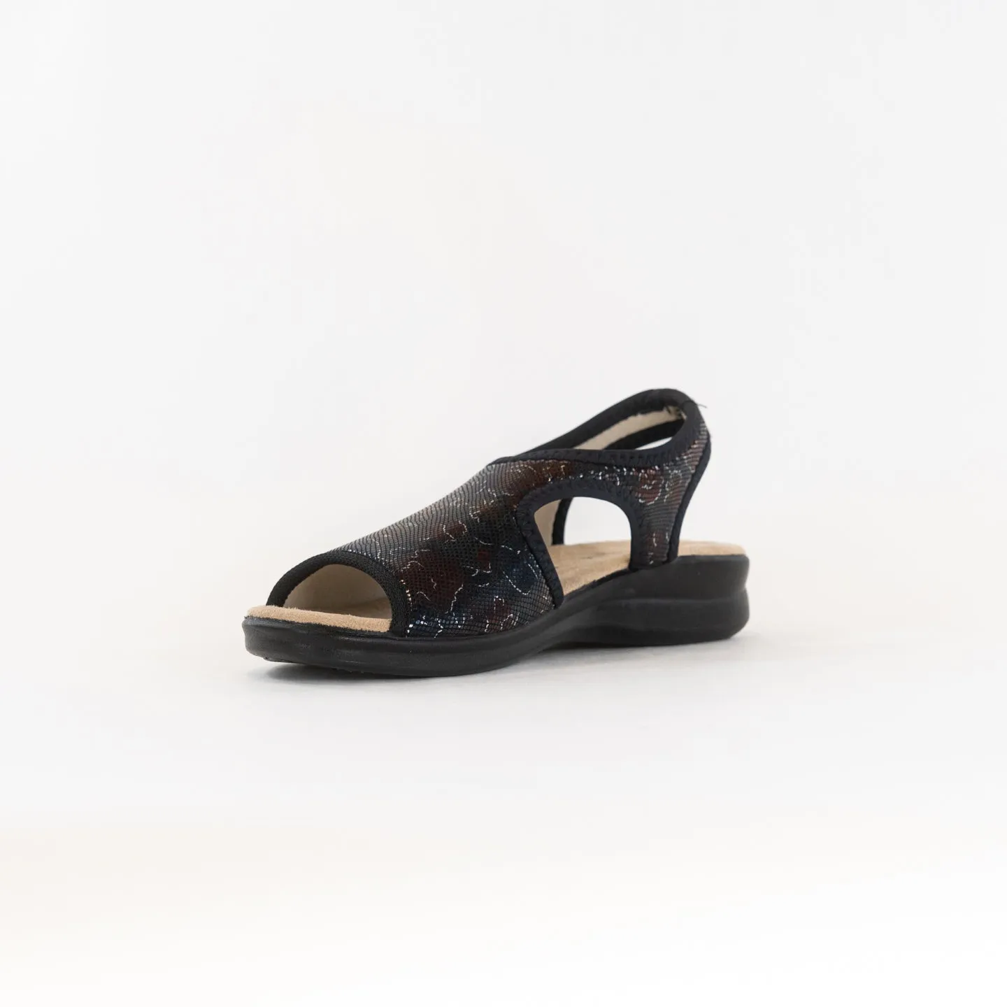 Spring Step Nyaman (Women's) - Black Multi Travel Ease