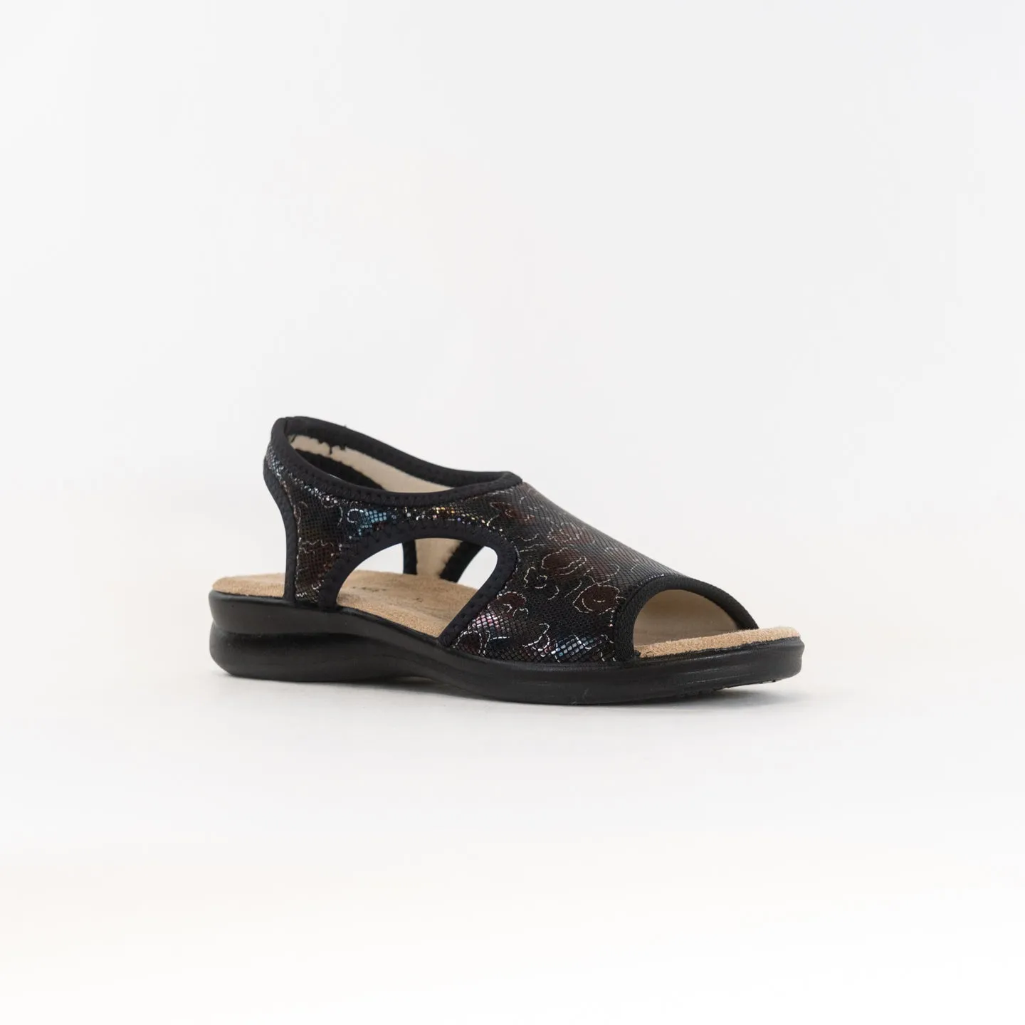 Spring Step Nyaman (Women's) - Black Multi Float Feel