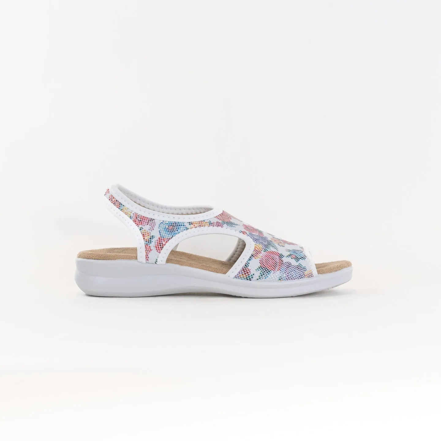 Spring Step Nyaman (Women's) - White Multi Zen Walk