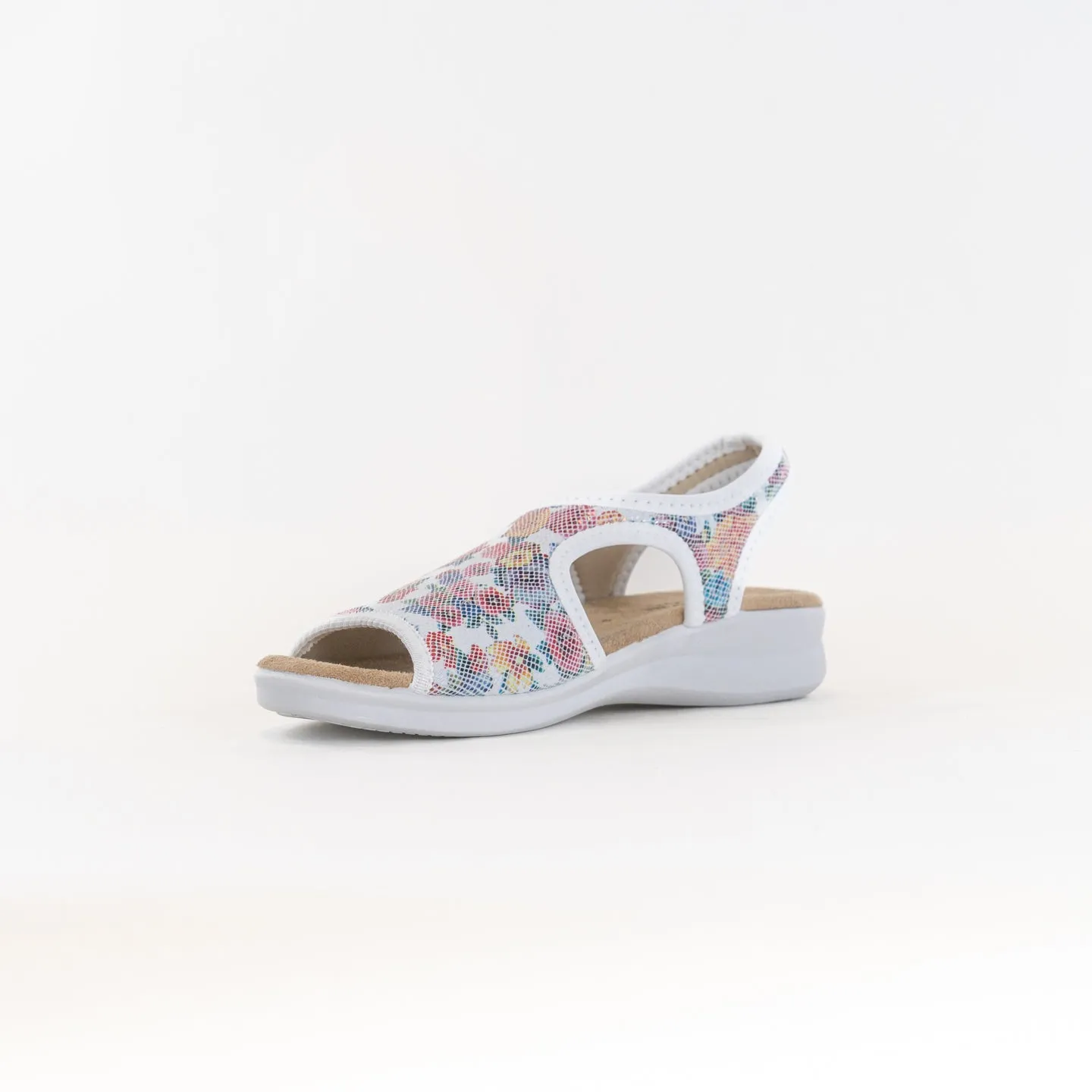 Spring Step Nyaman (Women's) - White Multi Stay Cool