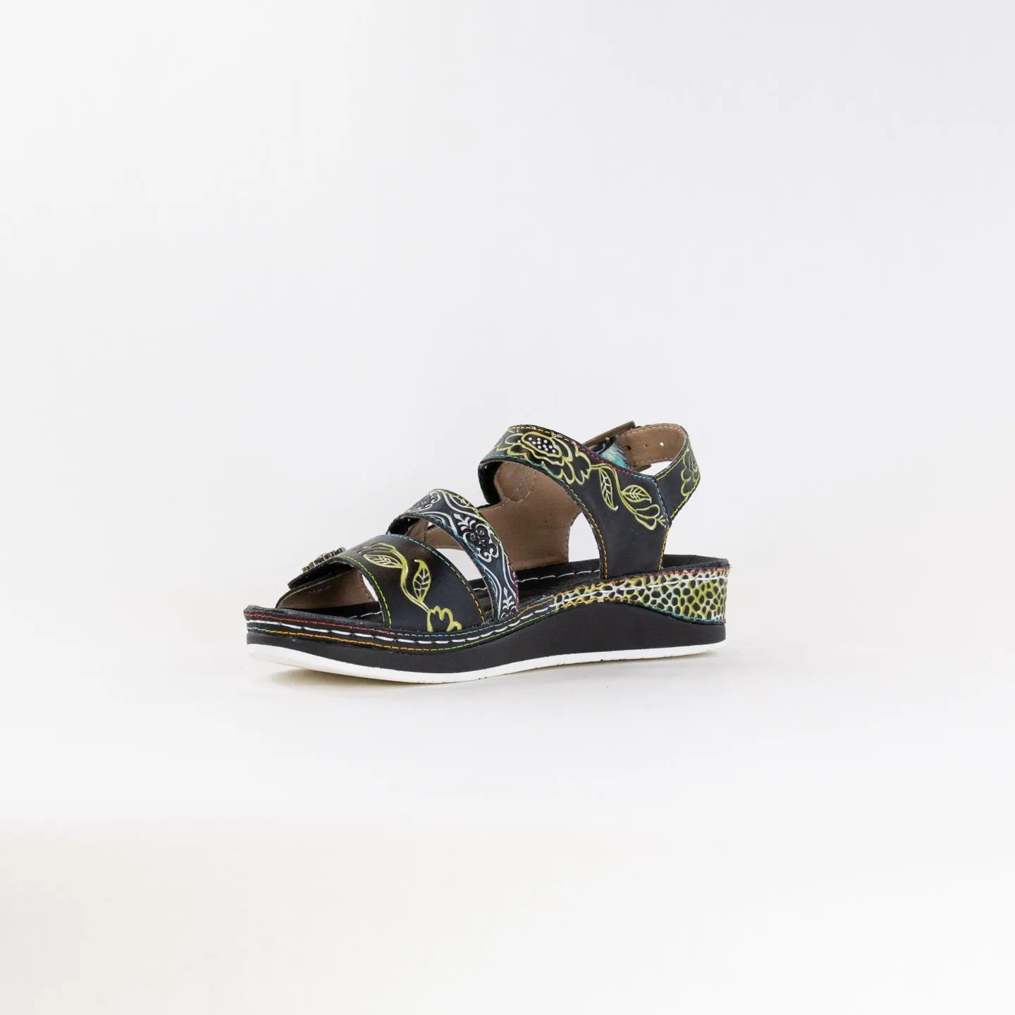 Spring Step Sumacah (Women's) - Black Multi Sunset Vibe