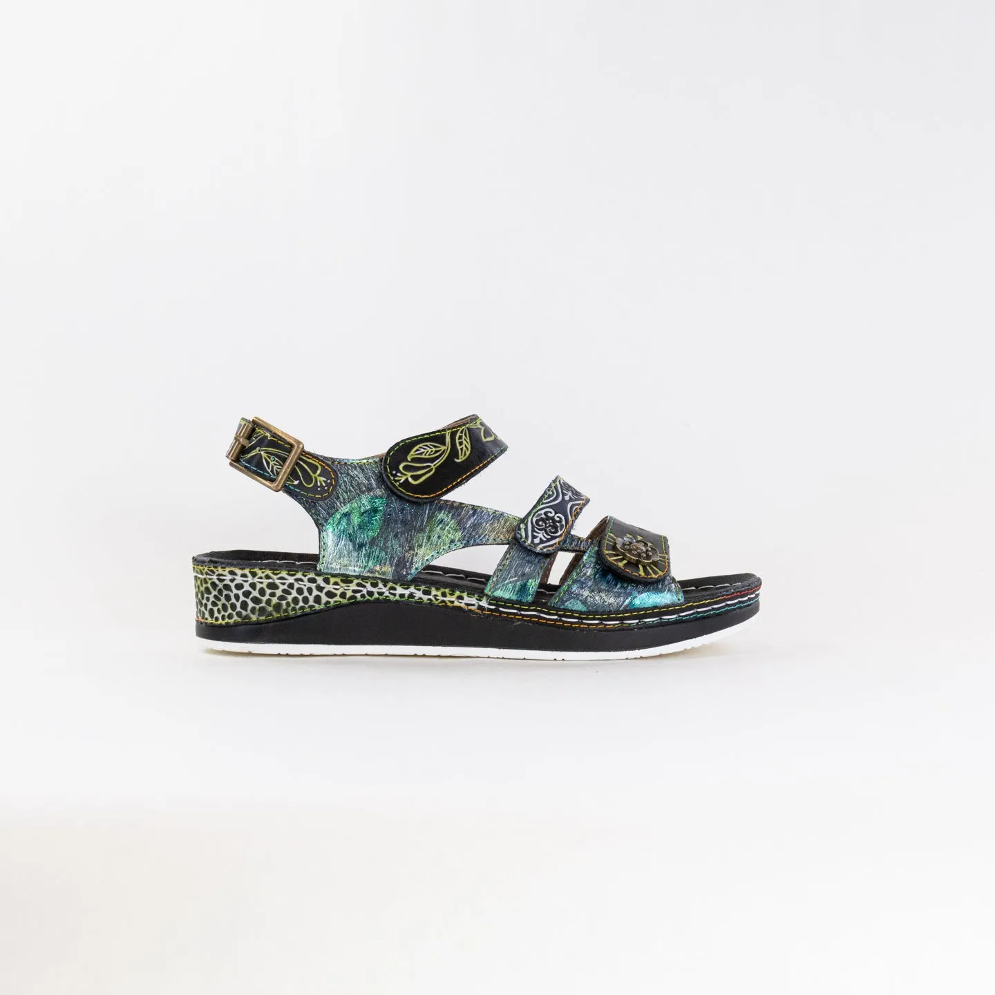 Spring Step Sumacah (Women's) - Black Multi Casual Walks