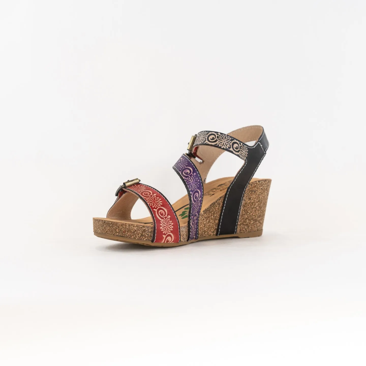 Spring Step Tanja (Women's) - Red Multi Skin Breath
