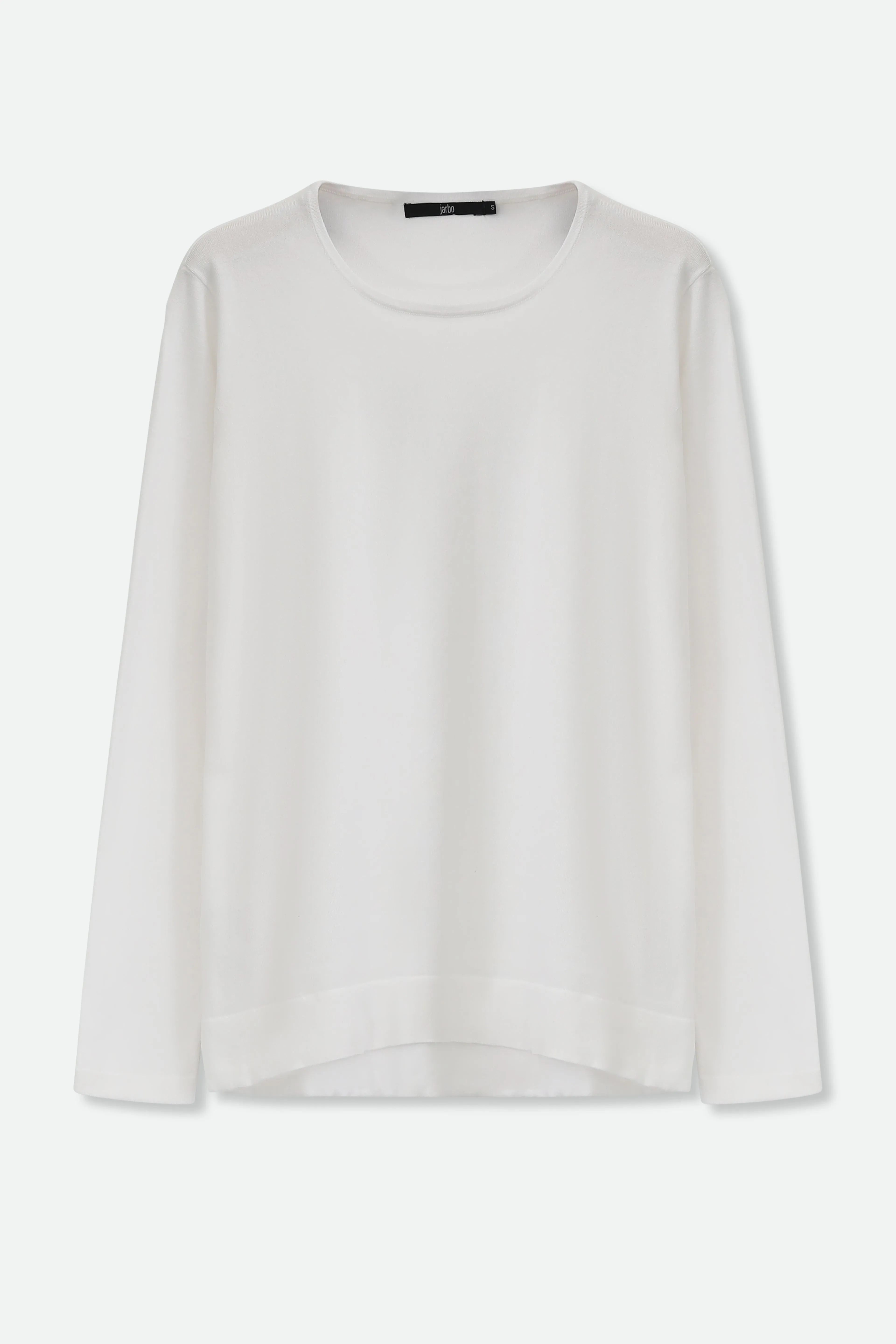 STEVIE LONG SLEEVE CREW IN KNIT PIMA COTTON effortless chic