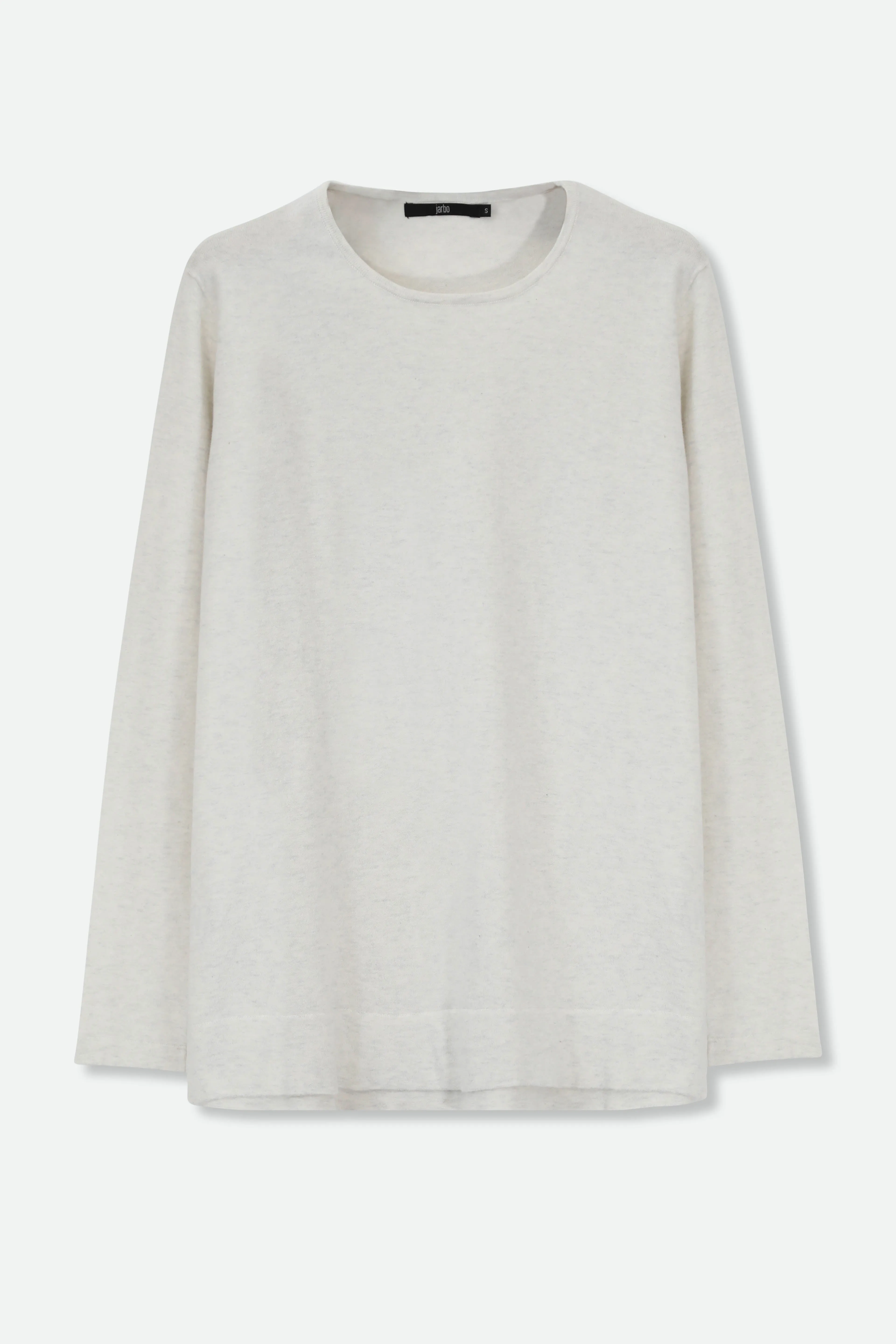 STEVIE LONG SLEEVE CREW IN KNIT PIMA COTTON layered ease