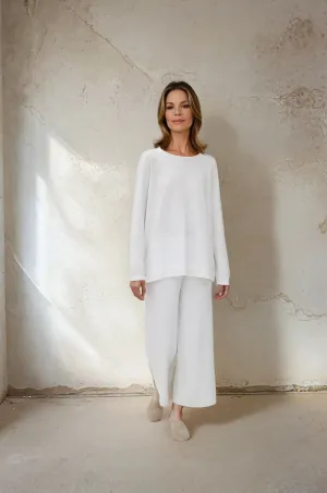 STEVIE LONG SLEEVE CREW IN KNIT PIMA COTTON slow living STEVIE LONG SLEEVE CREW IN KNIT PIMA COTTON nature calm