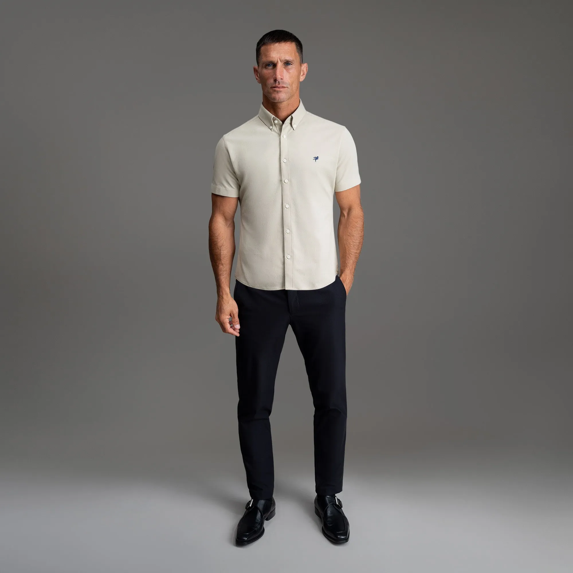 Stretch Oxford Short Sleeve Shirt elevated casual