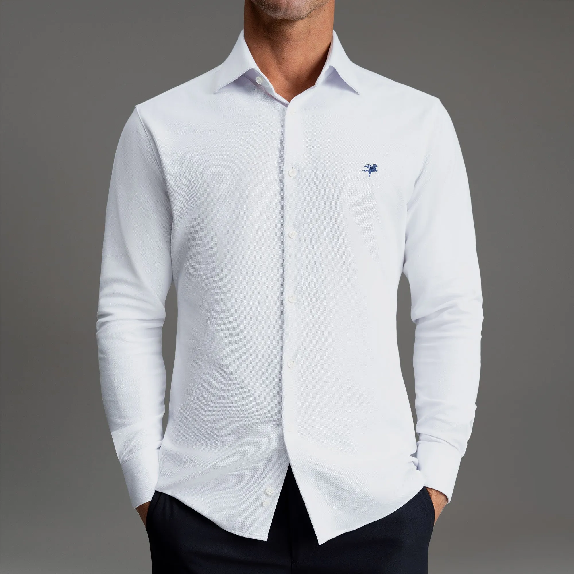 Stretch Oxford Spread Shirt evening chill