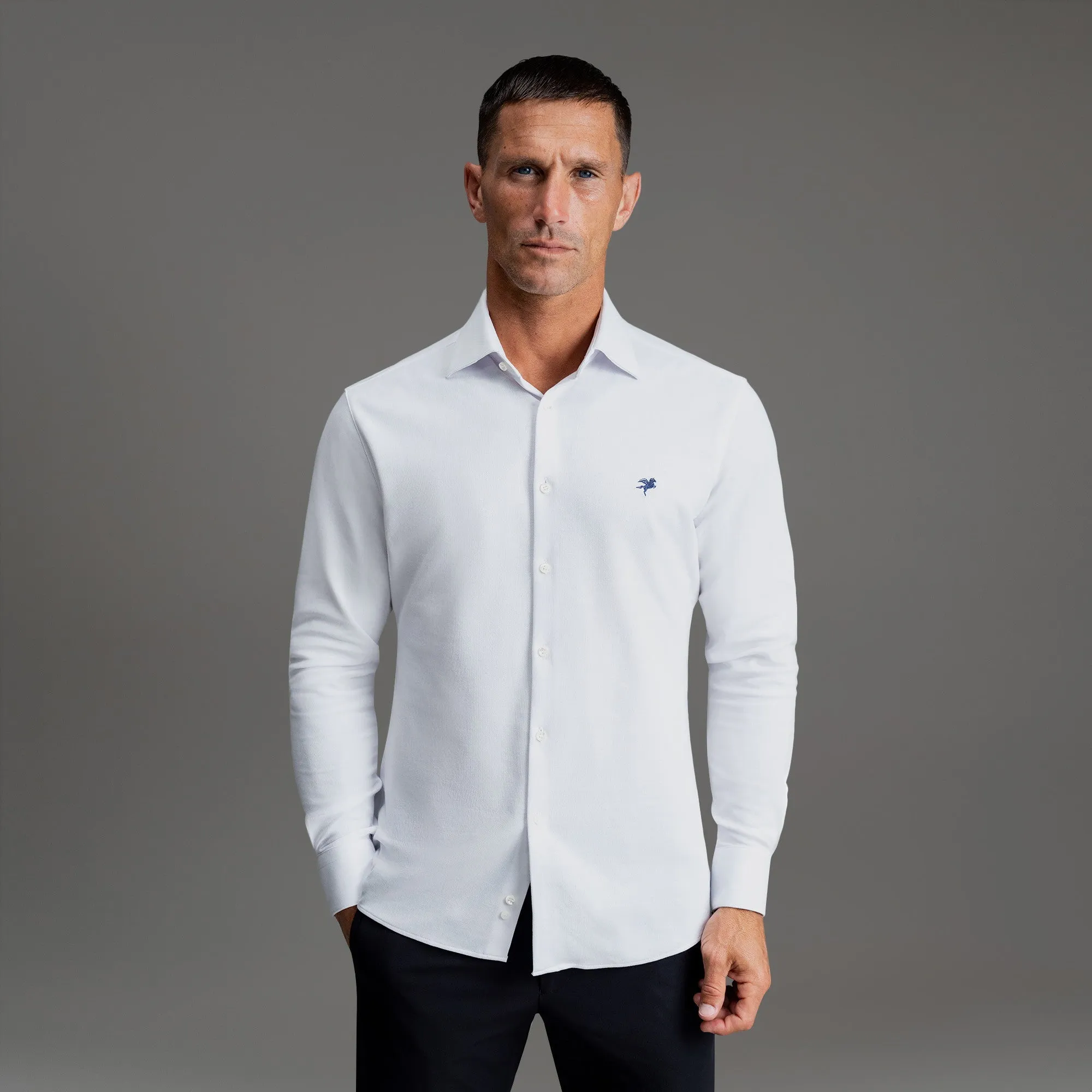 Stretch Oxford Spread Shirt breezy vibe