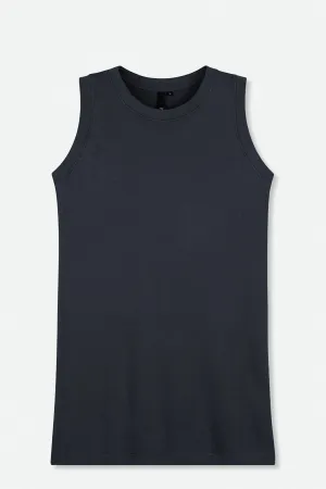 TANK TOP CREW IN PIMA COTTON STRETCH LIMITED EDITION thought detail