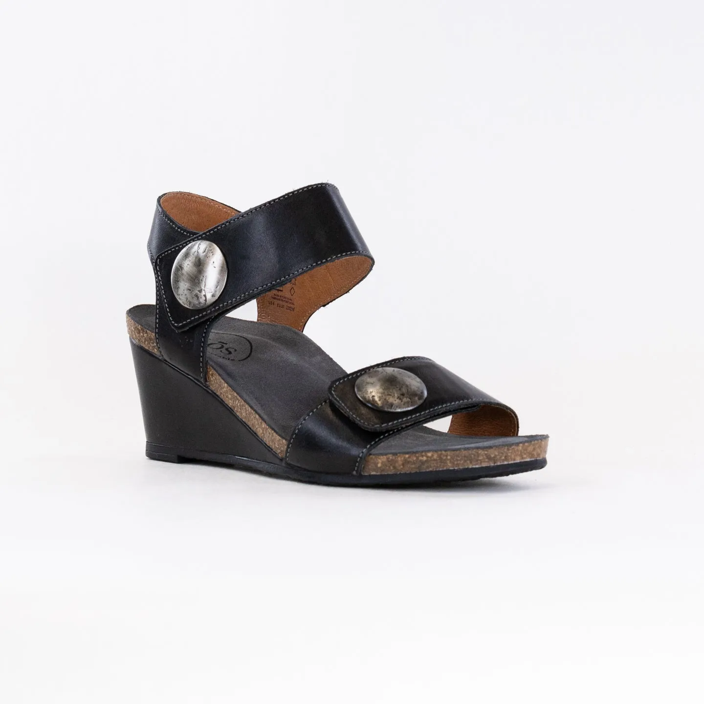 Taos Carousel 3 Wedge Sandal (Women's) - Black Quick Cool
