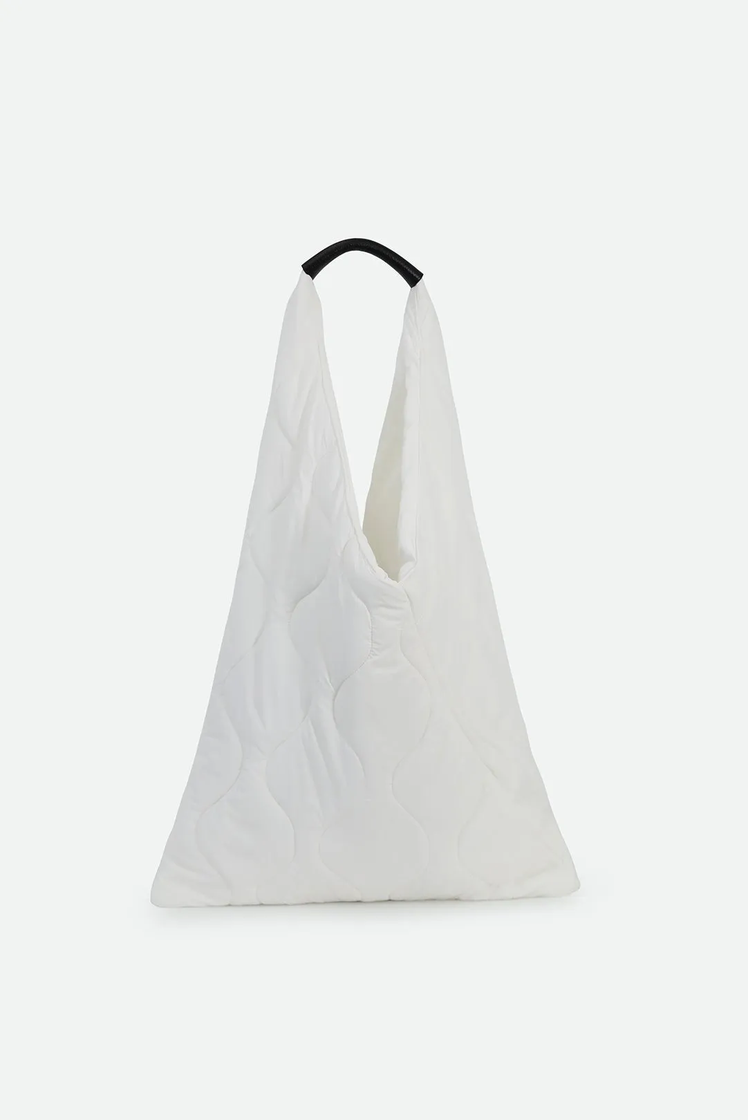 THE GALLERY TOTE QUILTED WITH LEATHER DETAIL outer layer