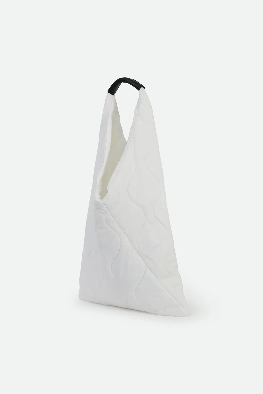 THE GALLERY TOTE QUILTED WITH LEATHER DETAIL dry chill