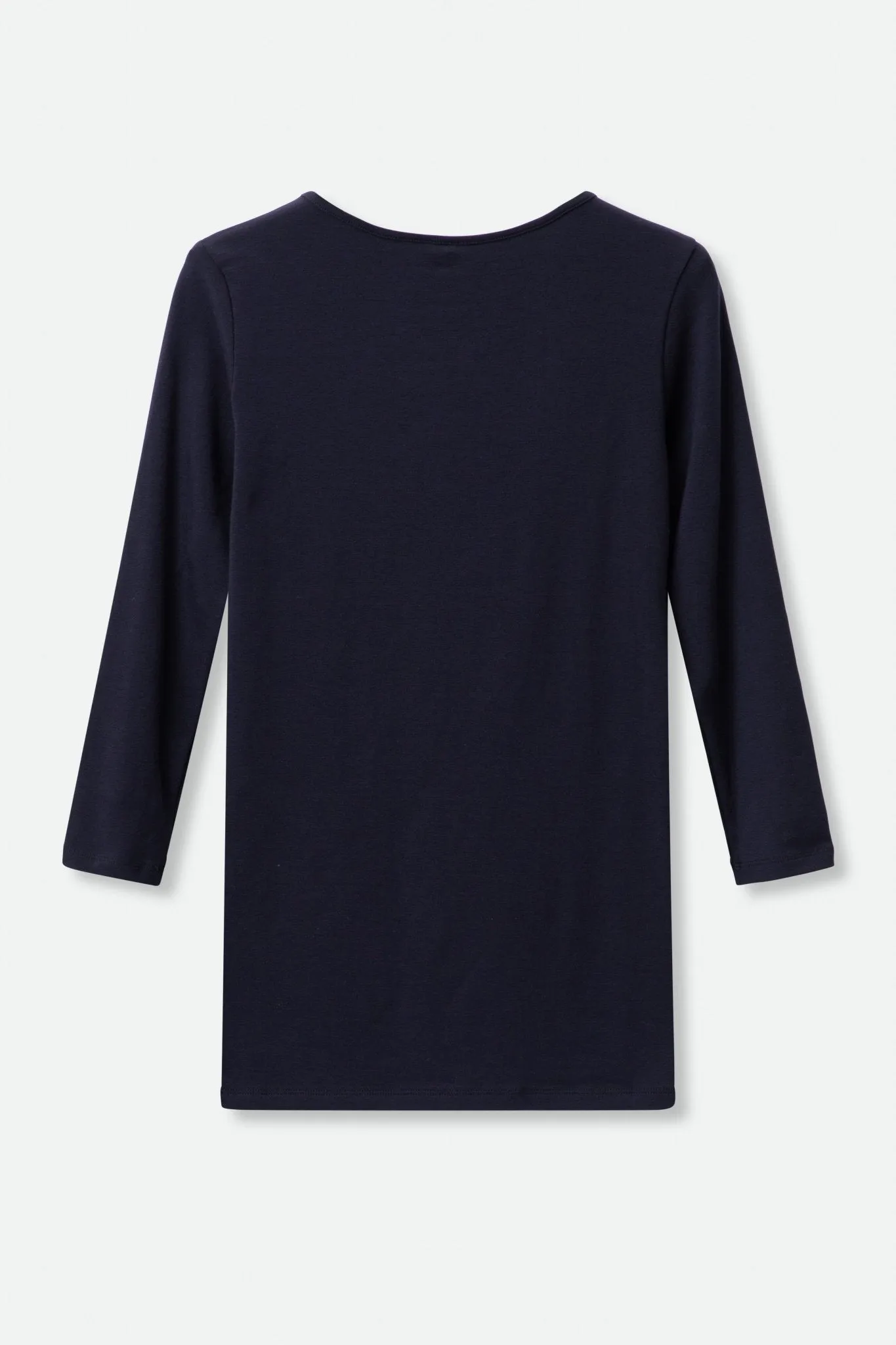 THREE-QUARTER SLEEVE BATEAU IN PIMA COTTON STRETCH airy feel