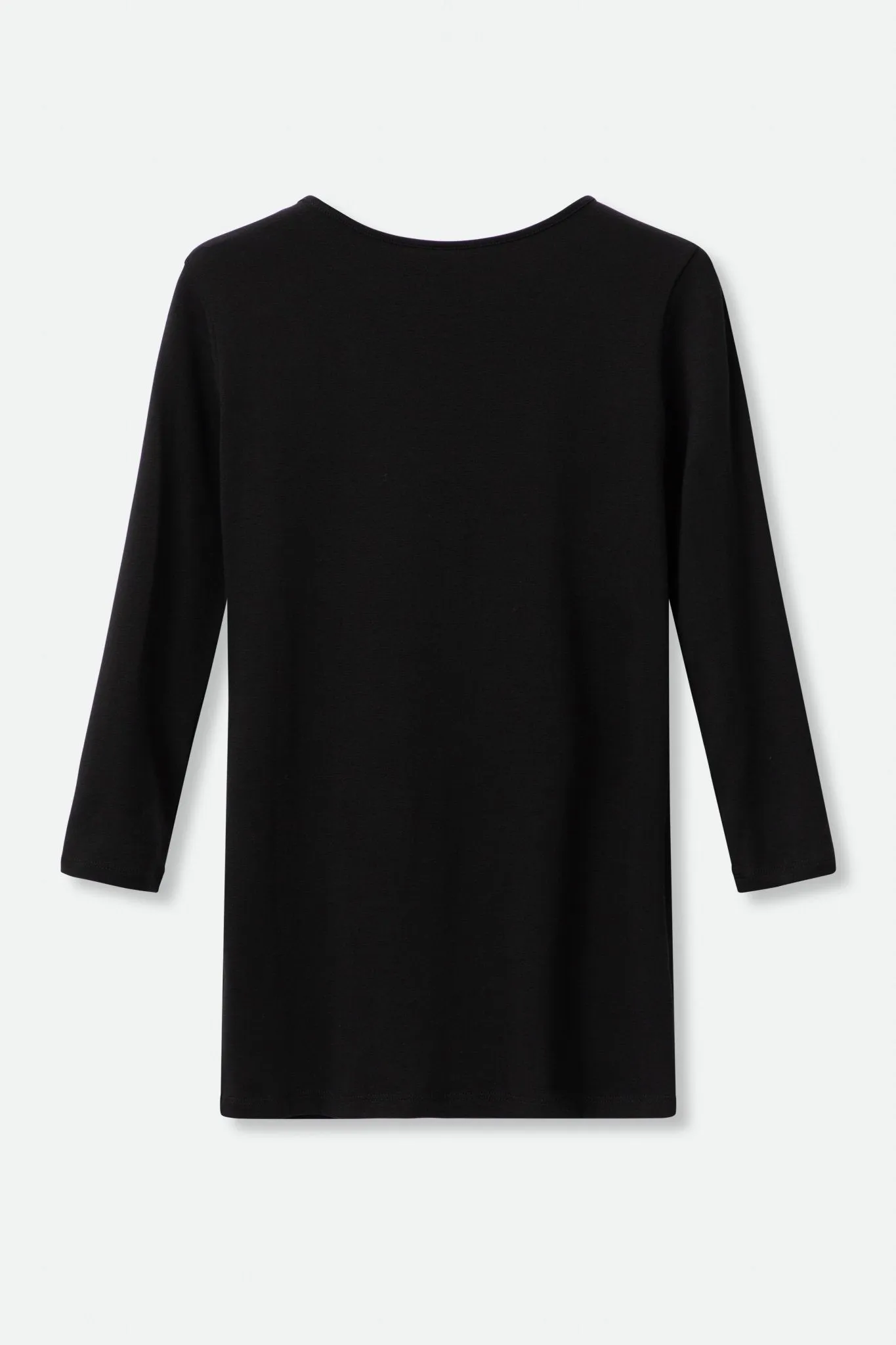 THREE-QUARTER SLEEVE BATEAU IN PIMA COTTON STRETCH textured life