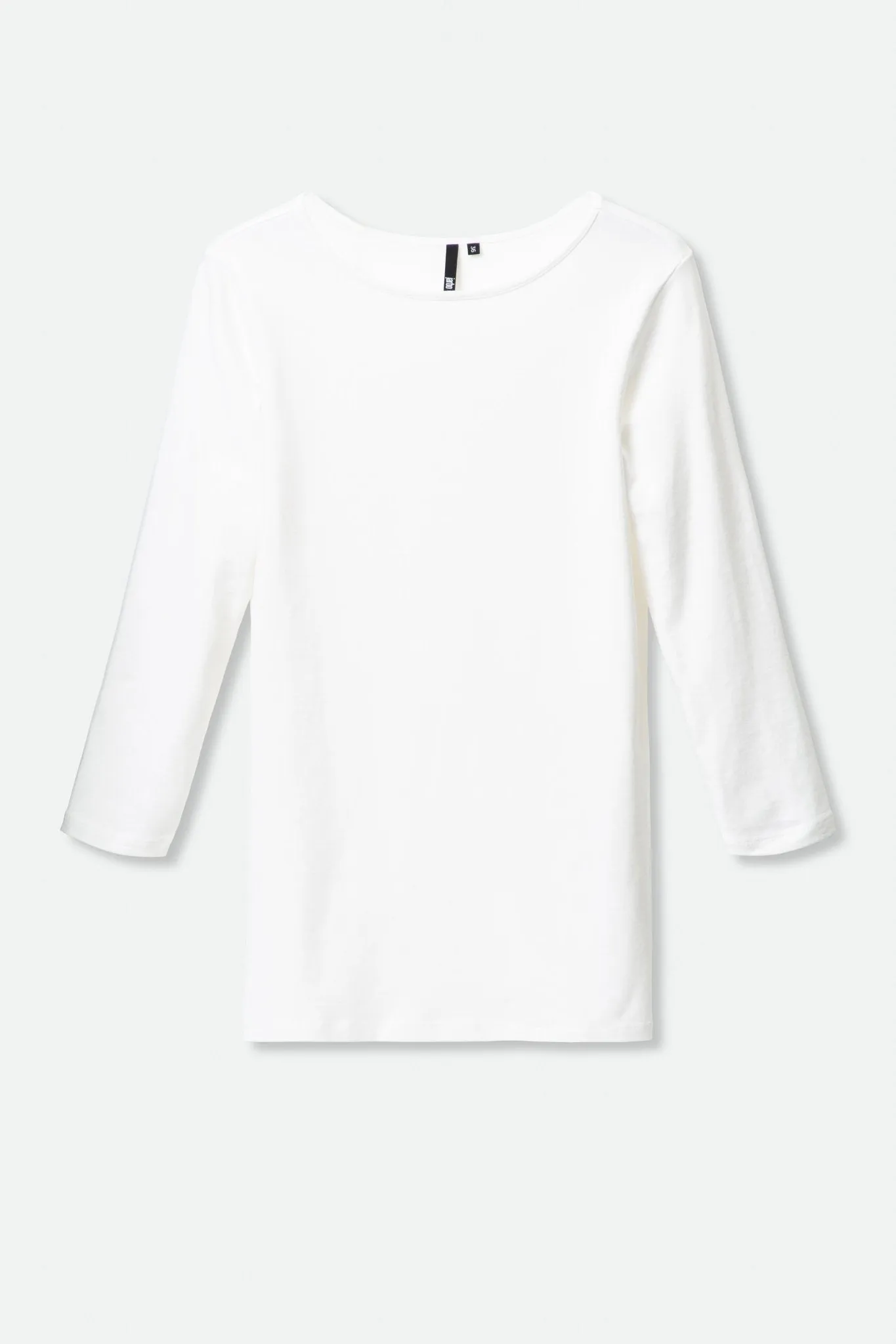 THREE-QUARTER SLEEVE BATEAU IN PIMA COTTON STRETCH all seasons