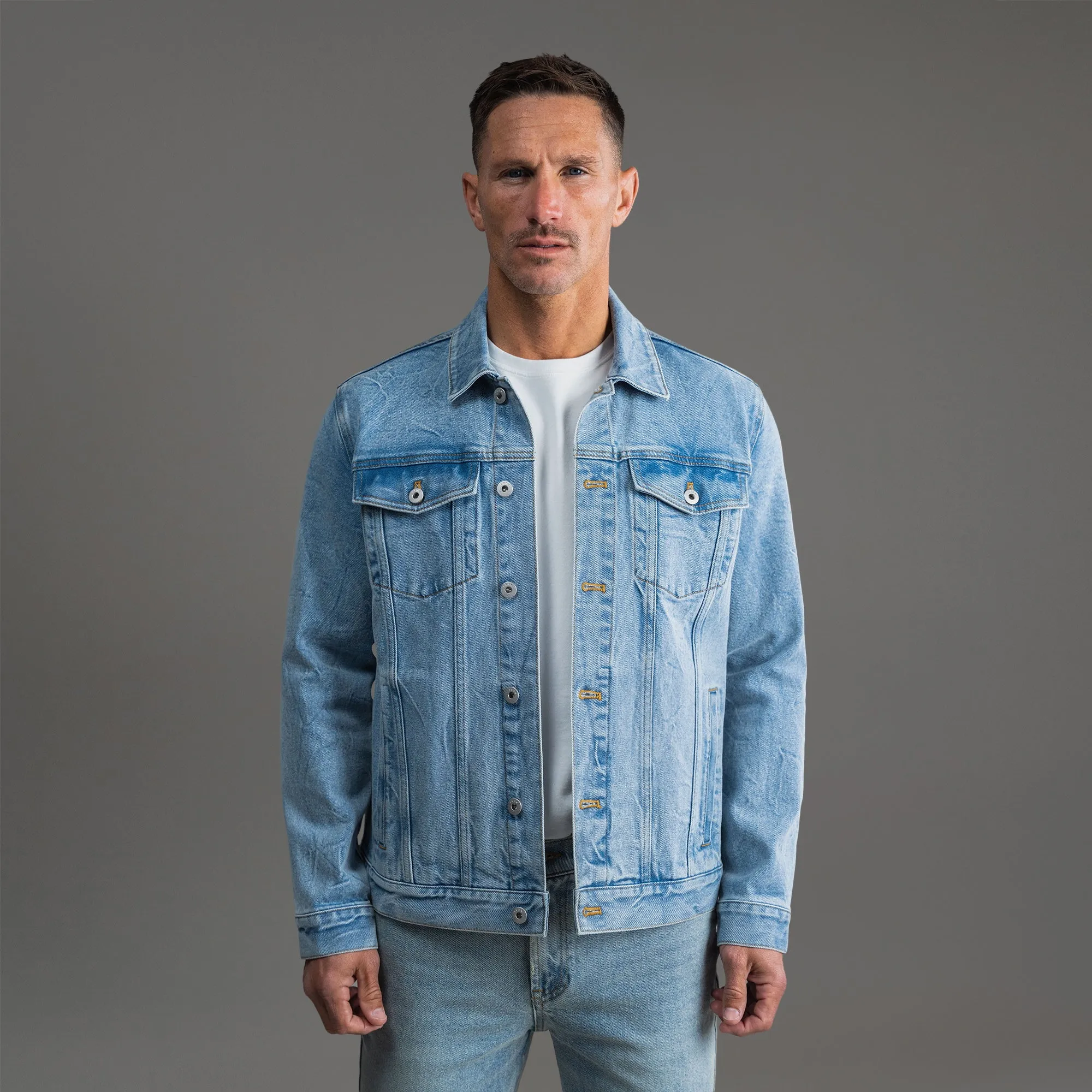 True Denim Jacket - Sandblast date night