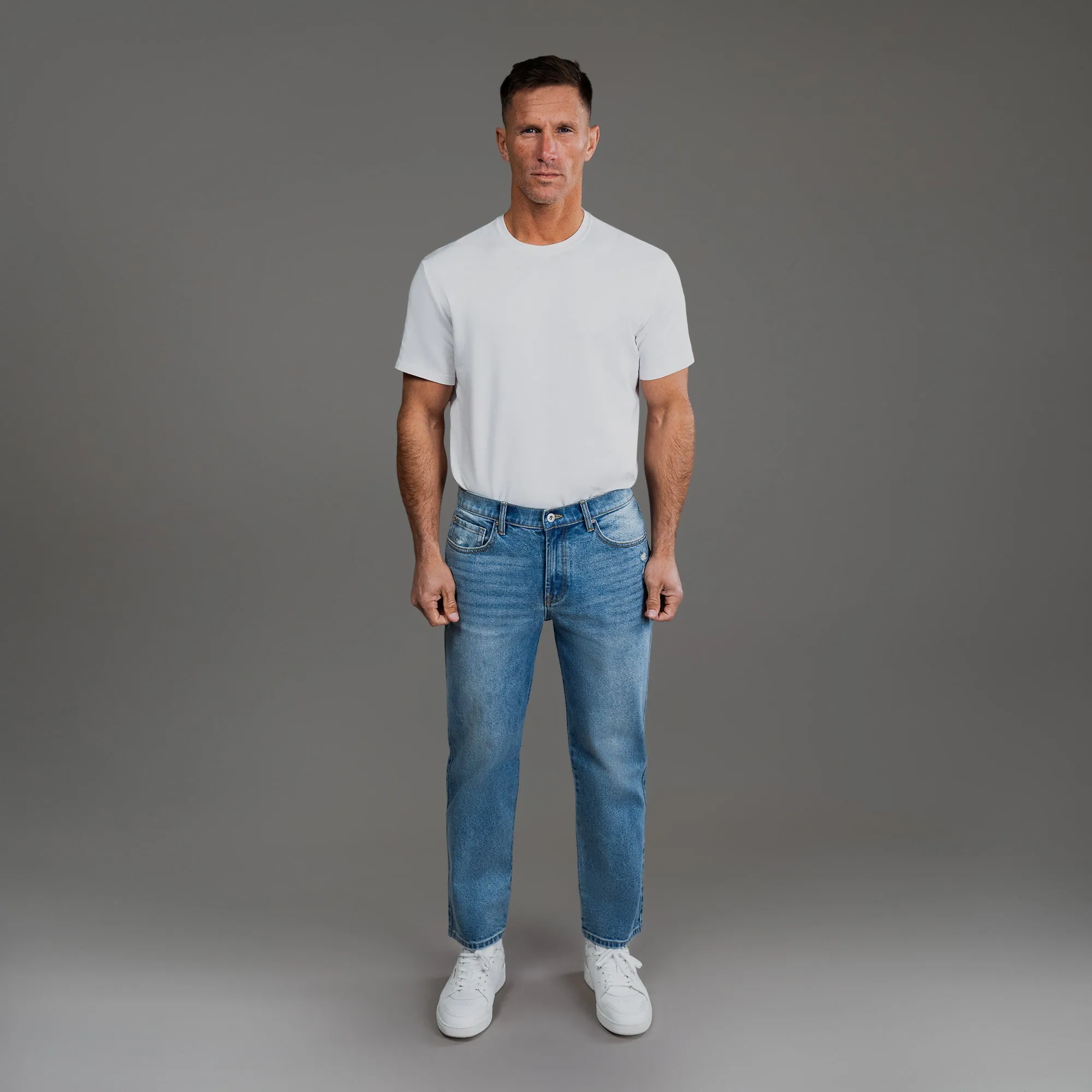 True Straight Jeans wrap feel
