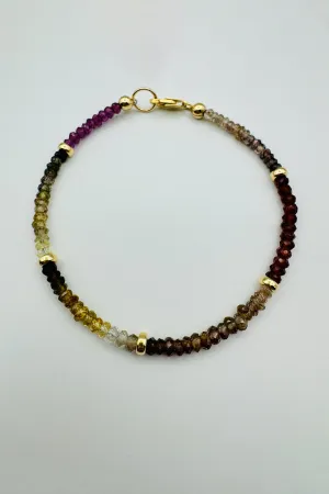 TUNDRA FACETED SAPPHIRE BRACELET WITH GOLD BEADS glowing mood TUNDRA FACETED SAPPHIRE BRACELET WITH GOLD BEADS high class